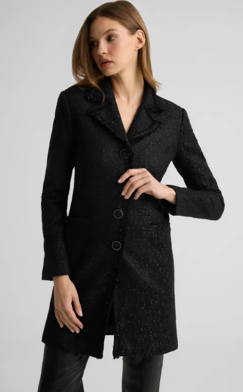 Hattie Jacket in Canyon Tweed sold by St. John