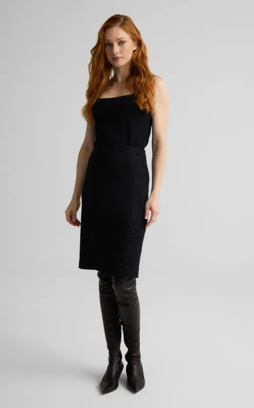 Skyler Skirt in Canyon Tweed made by St. John