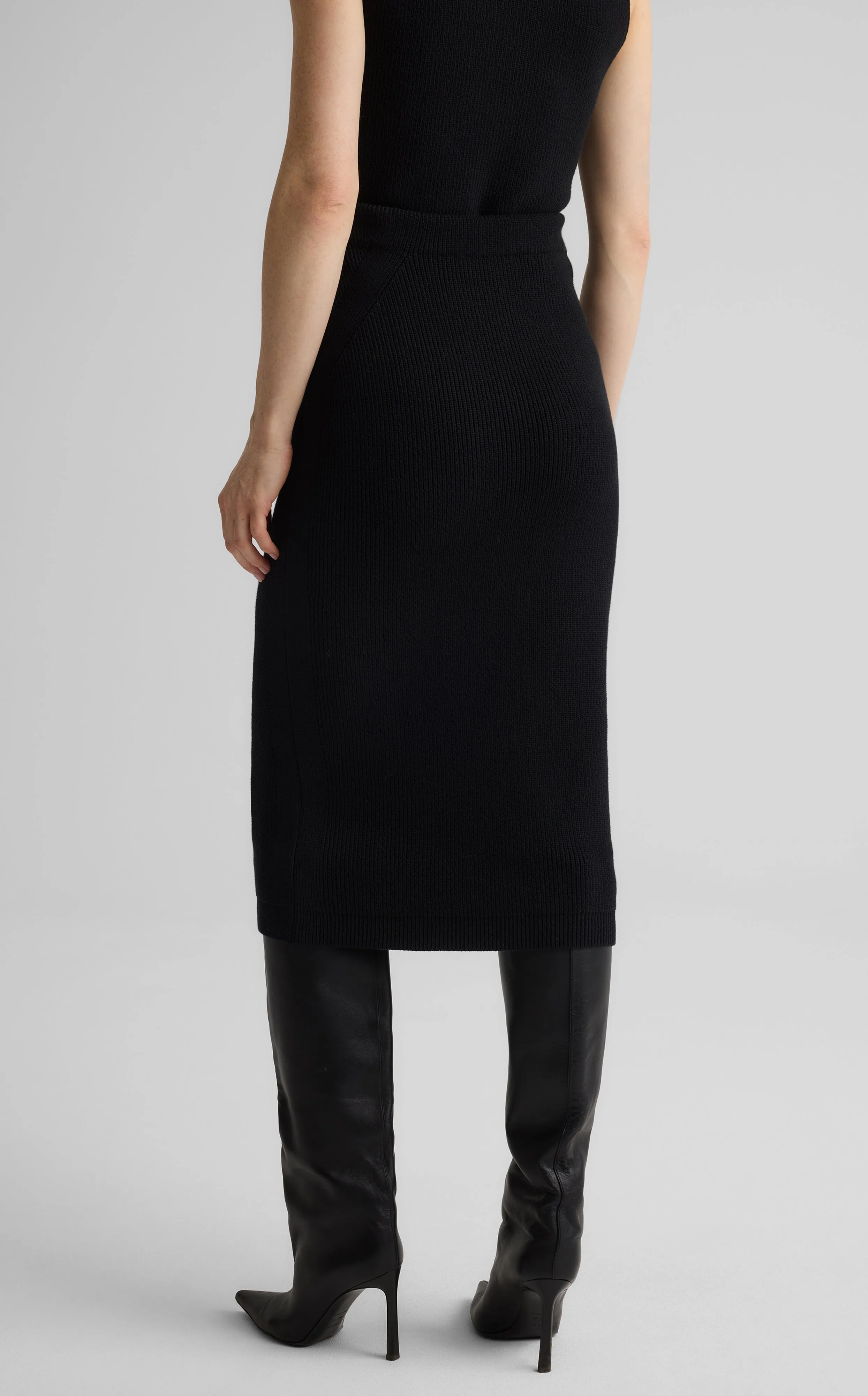 Rhea Skirt in Redondo Rib Knit sold by St. John product image thumbnail 4