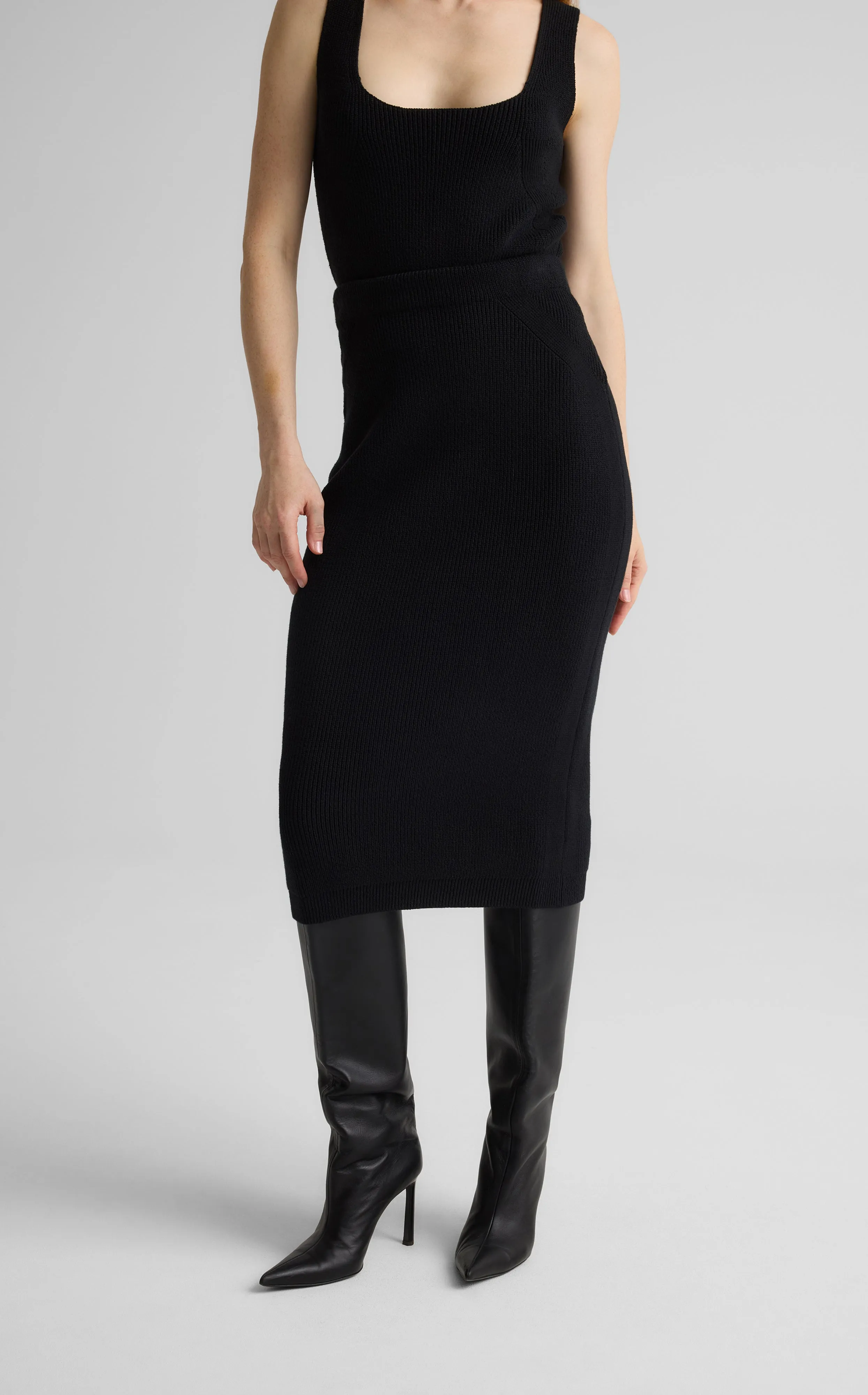 Rhea Skirt in Redondo Rib Knit sold by St. John product image thumbnail 3