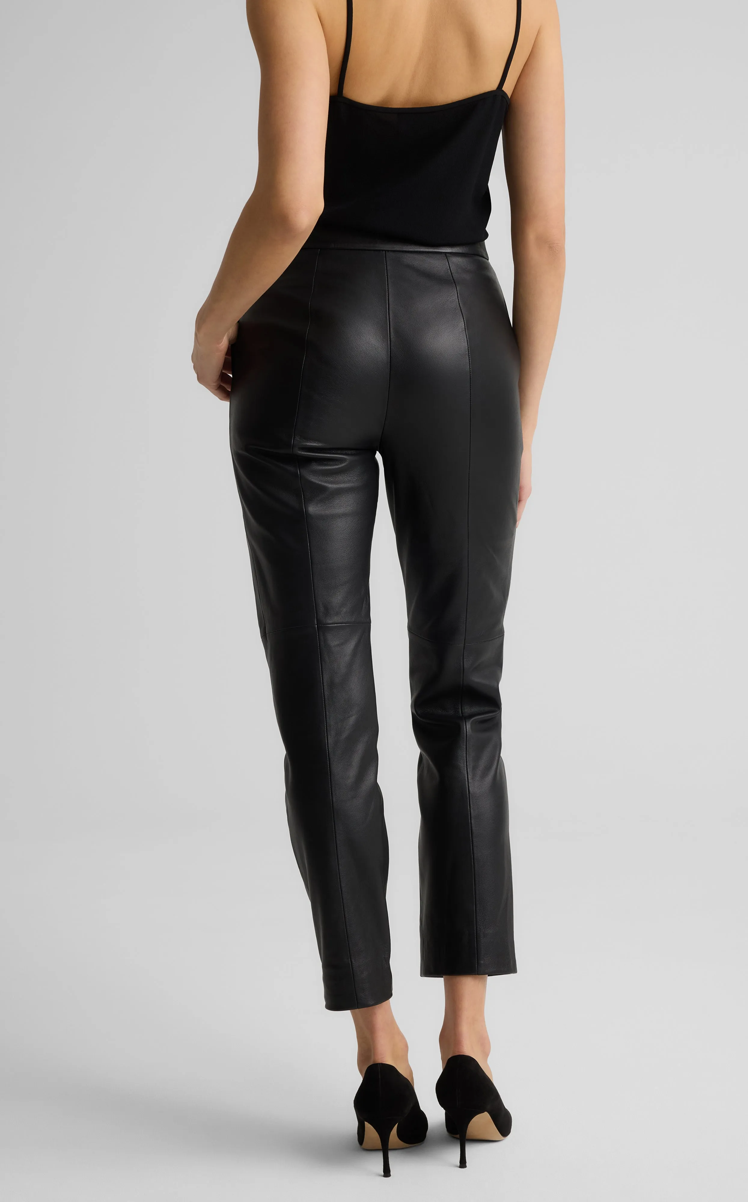 Leona Pant in Leather sold by St. John product image thumbnail 4