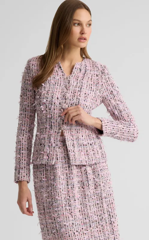 Anastasia Jacket in Ivy Tweed sold by St. John