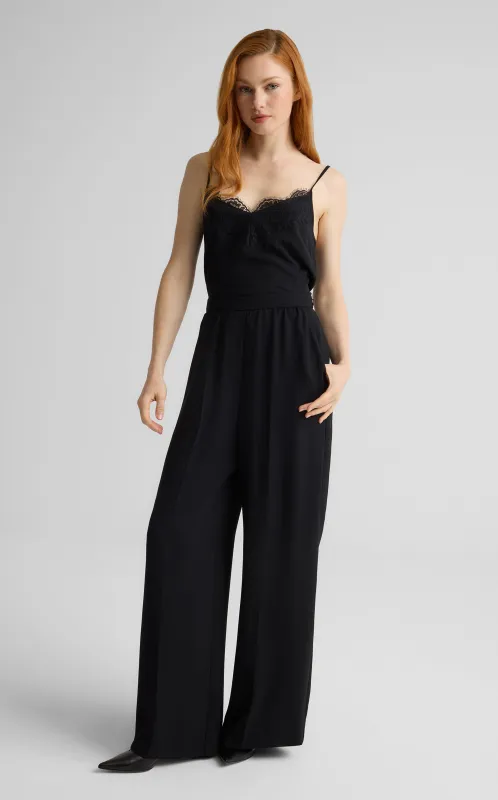 Tabitha Pant in Satin Back Crepe sold by St. John