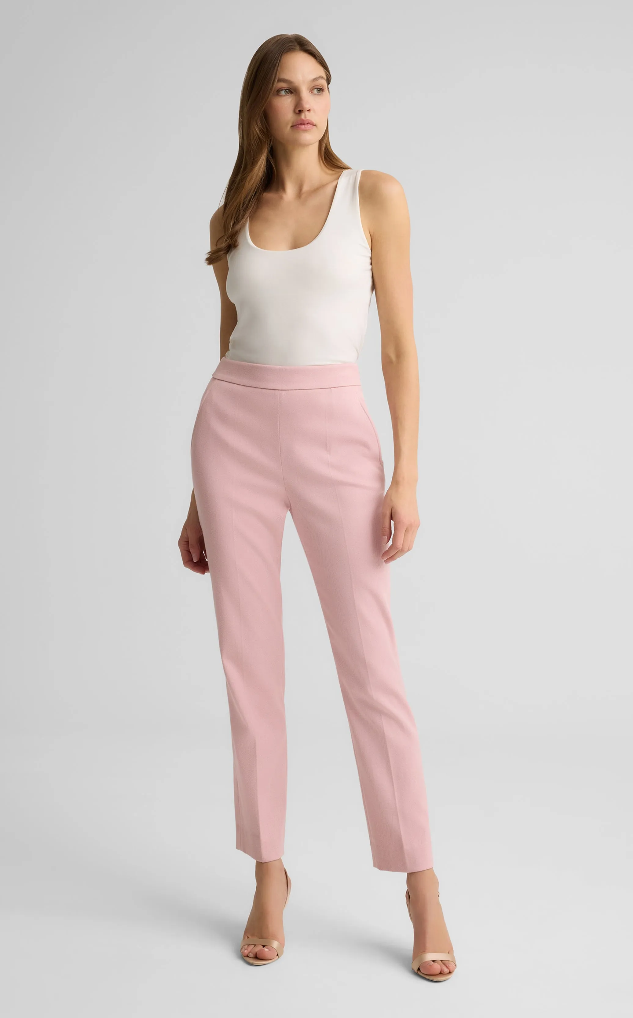 Isabel Pant in Stretch Twill Suiting sold by St. John