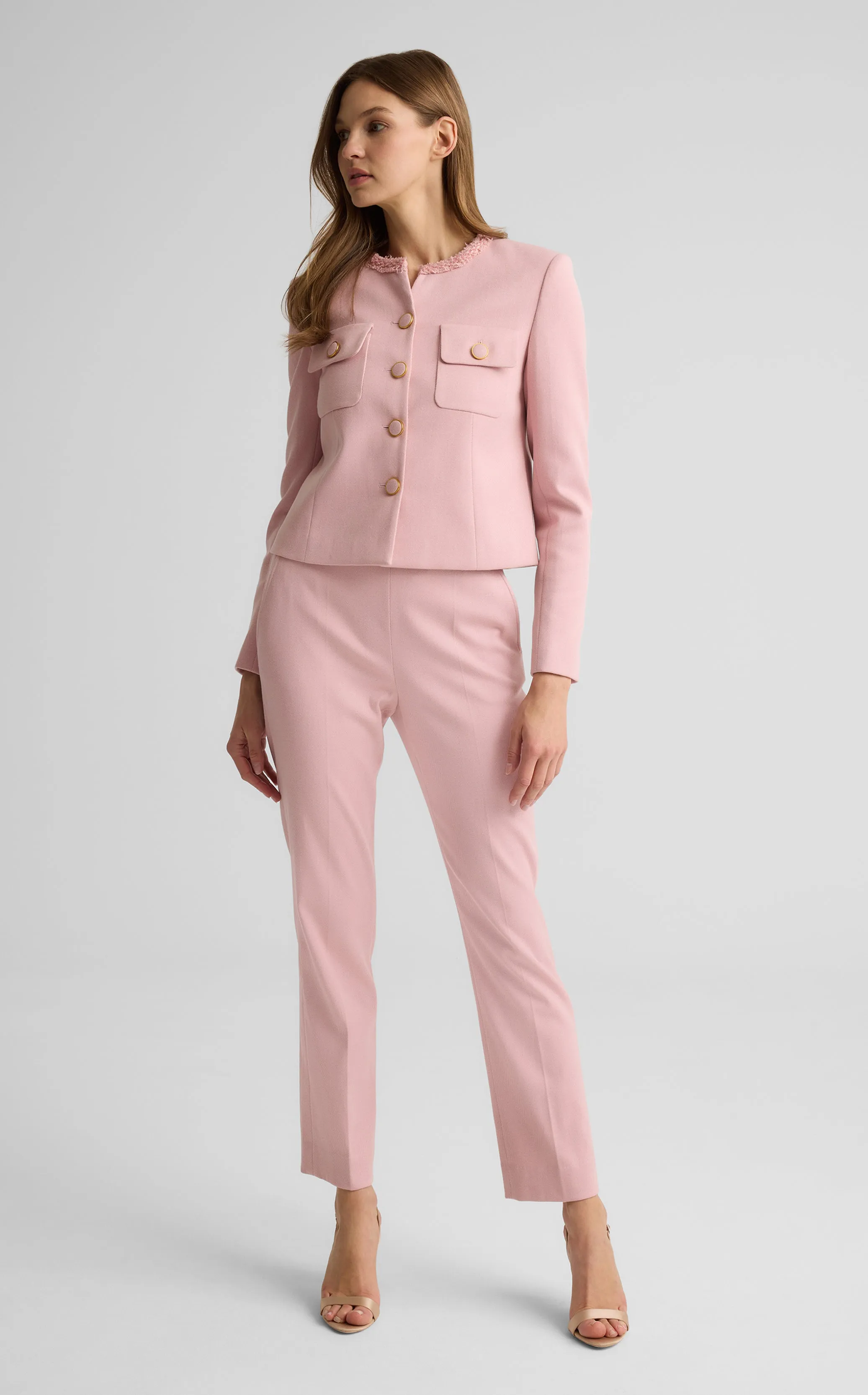Isabel Pant in Stretch Twill Suiting sold by St. John product image thumbnail 3