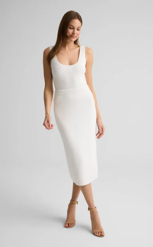 Rhea Skirt in Redondo Rib Knit sold by St. John