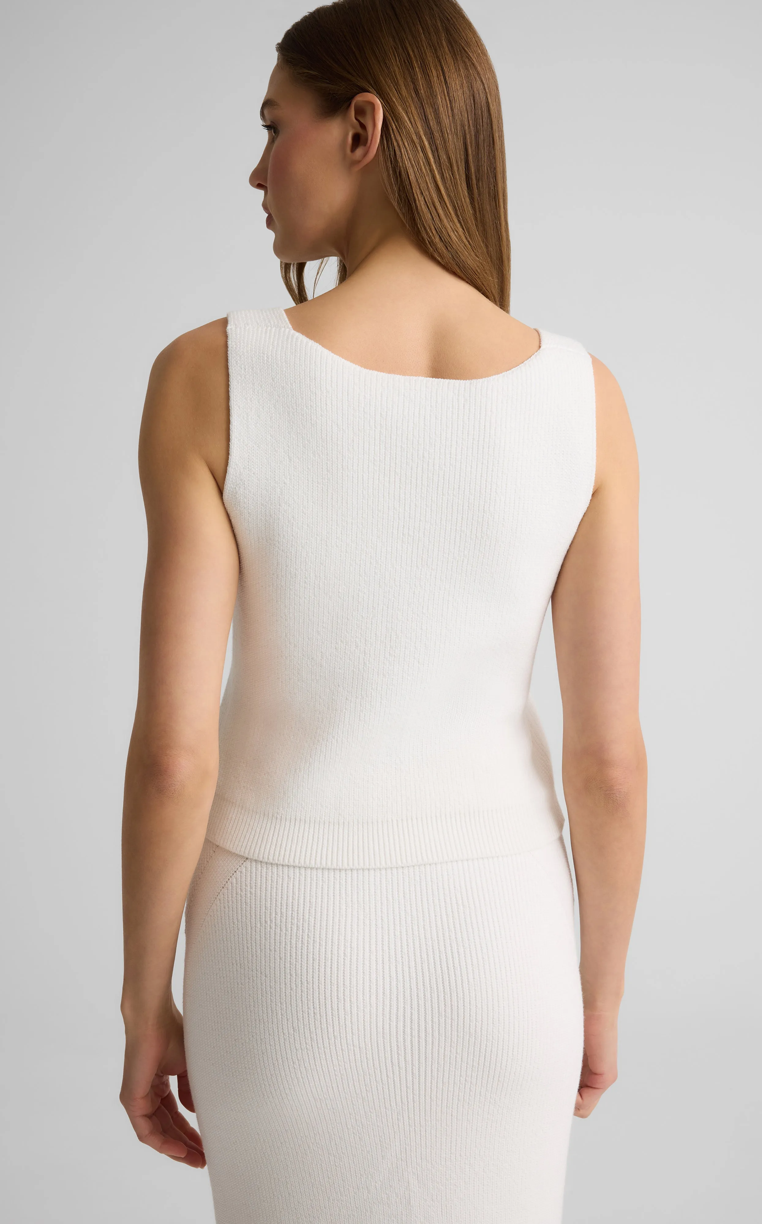 Abigail Top in Redondo Rib Knit sold by St. John product image thumbnail 4