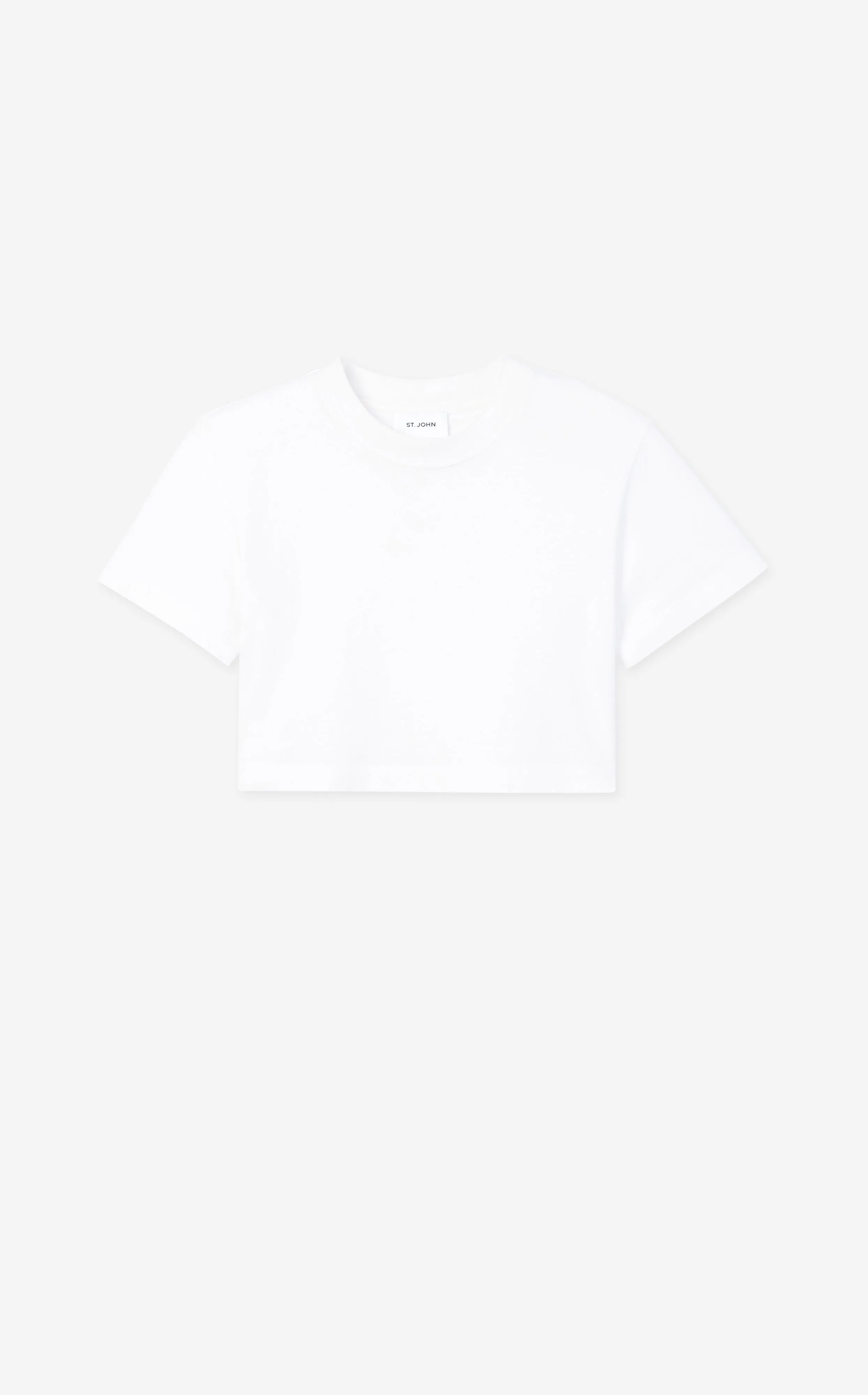 Short Sleeve Jersey Cropped Top sold by St. John product image thumbnail 2