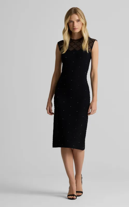 Julie Dress in Diamond Knit sold by St. John