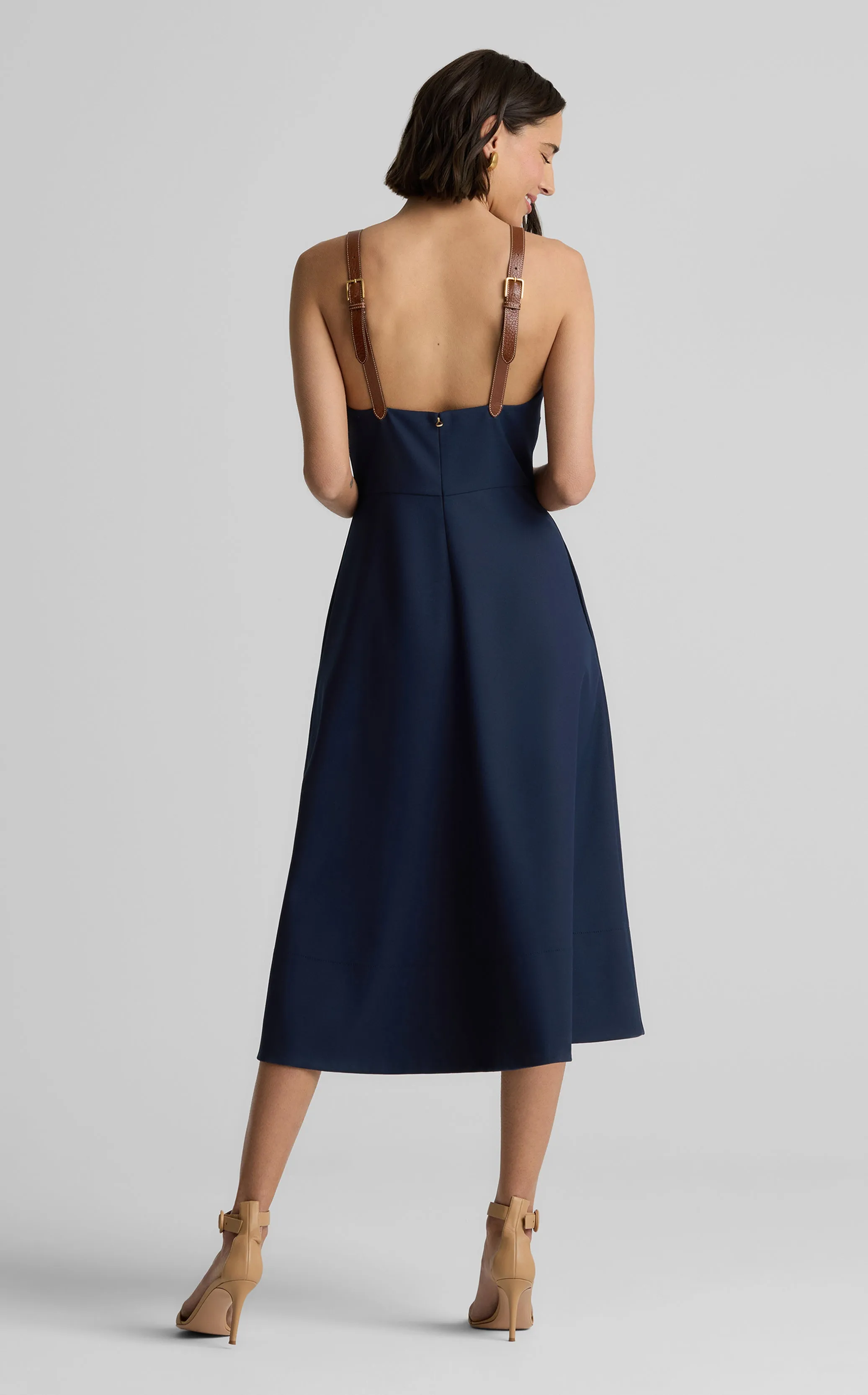 Emerson Dress in Stretch Gabardine sold by St. John product image thumbnail 3