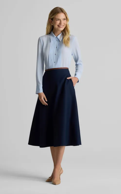 Rowan Skirt in Stretch Gabardine sold by St. John