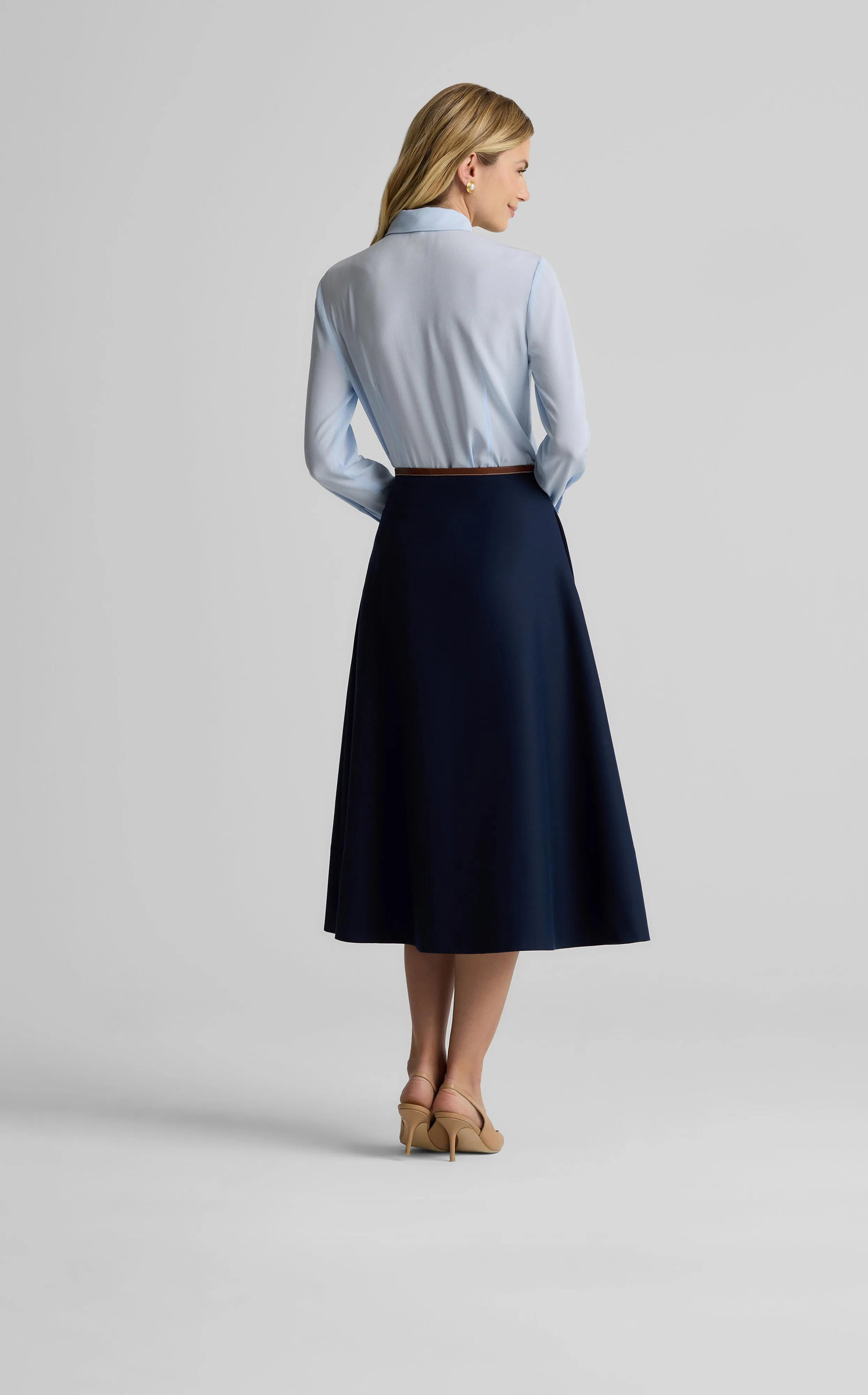 Rowan Skirt in Stretch Gabardine sold by St. John product image thumbnail 5