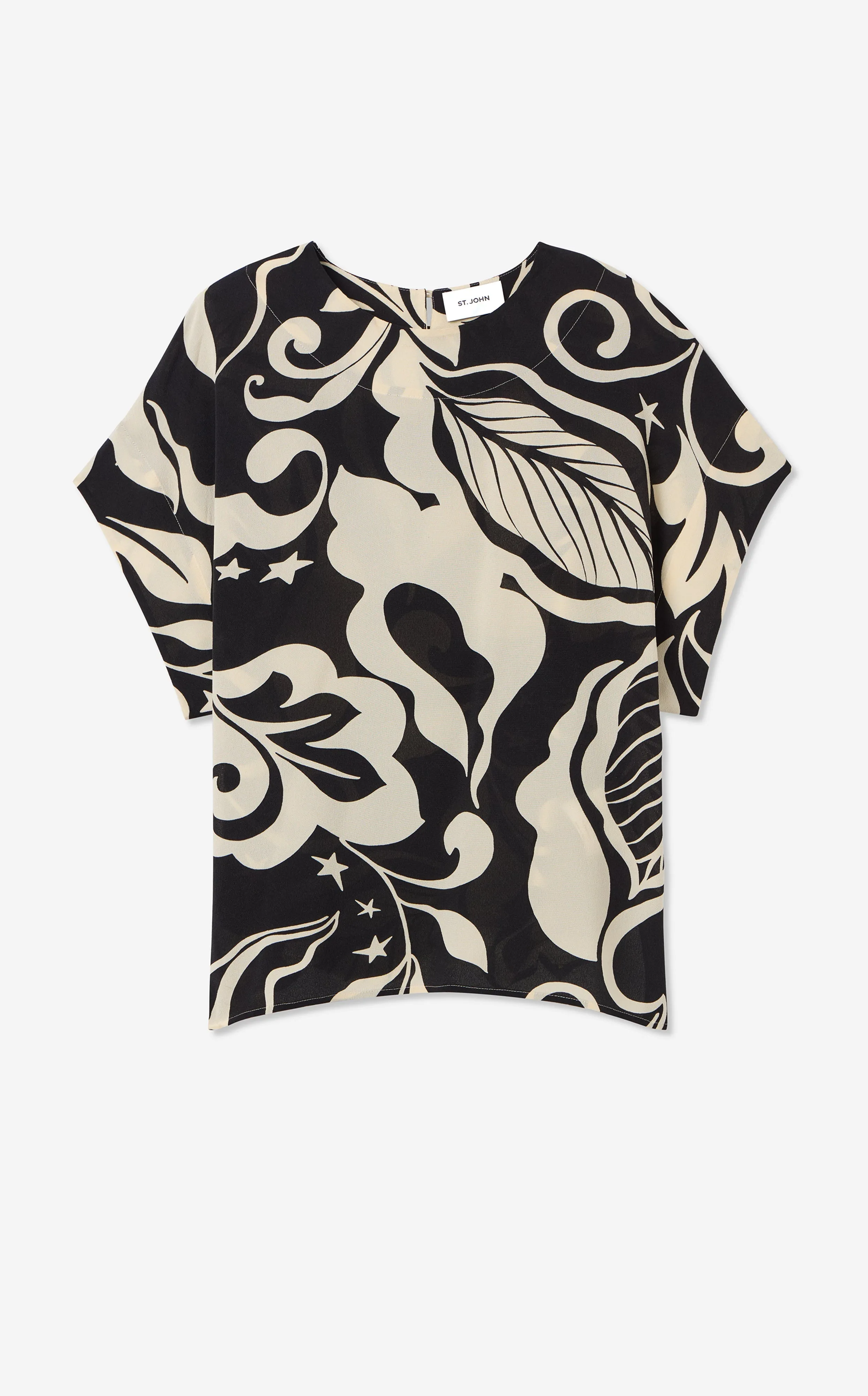 Joan Top in Leaf Print sold by St. John product image thumbnail 2