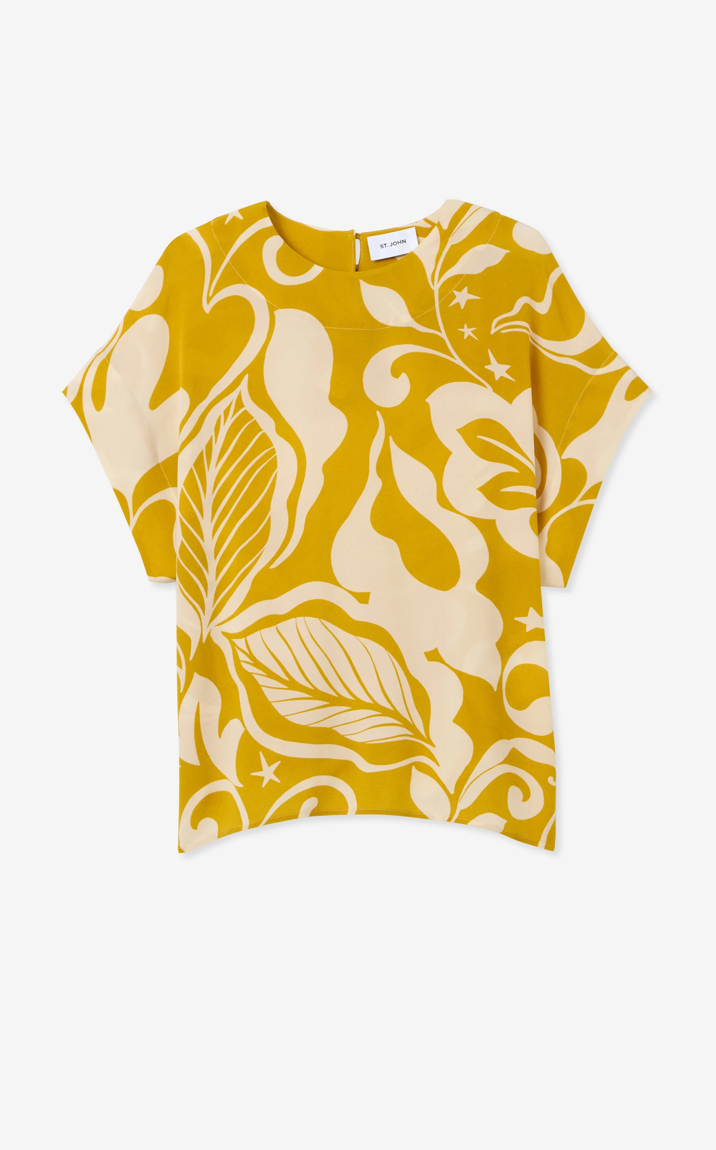 Joan Top in Leaf Print sold by St. John product image thumbnail 2