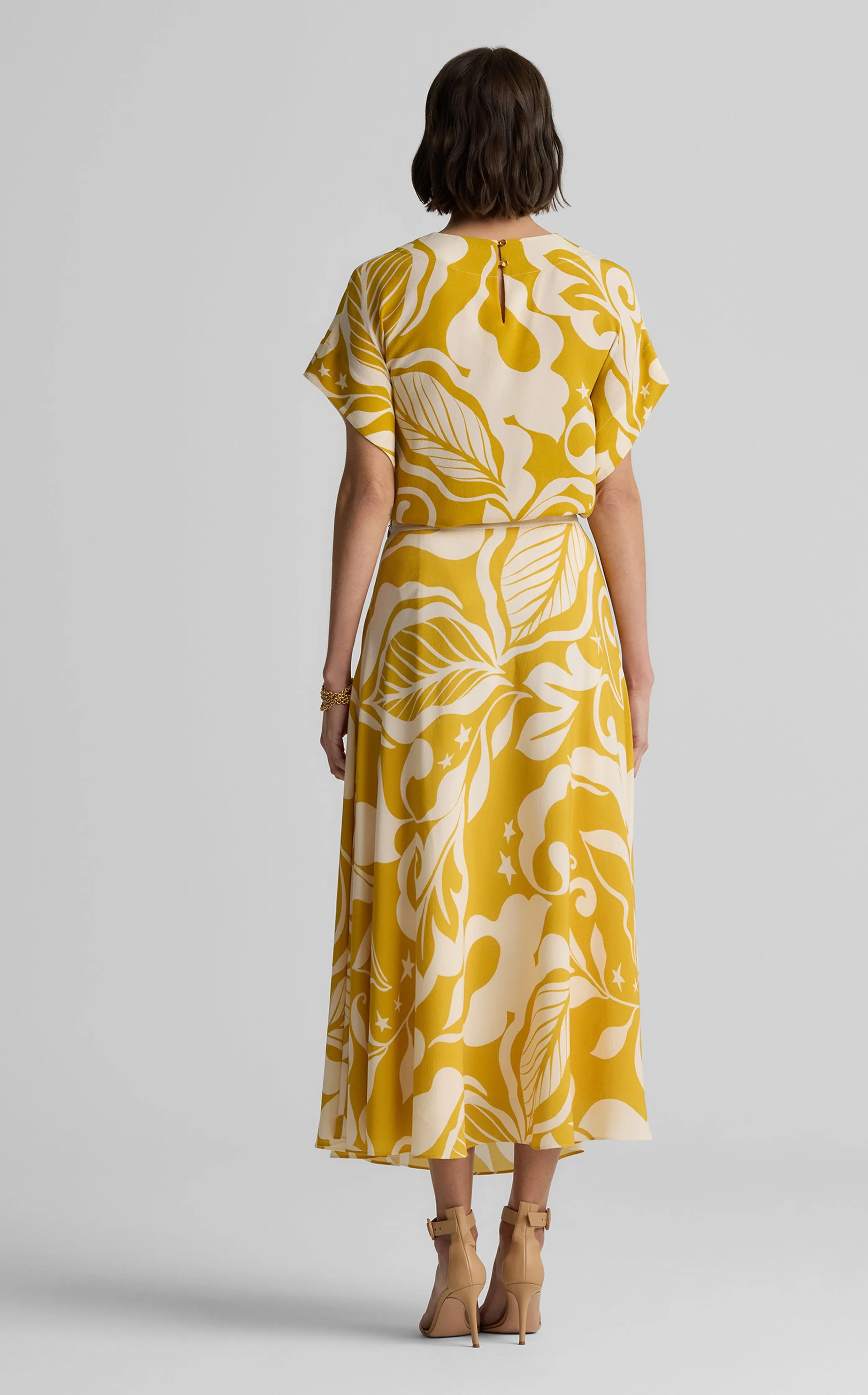 Joan Top in Leaf Print sold by St. John product image thumbnail 5