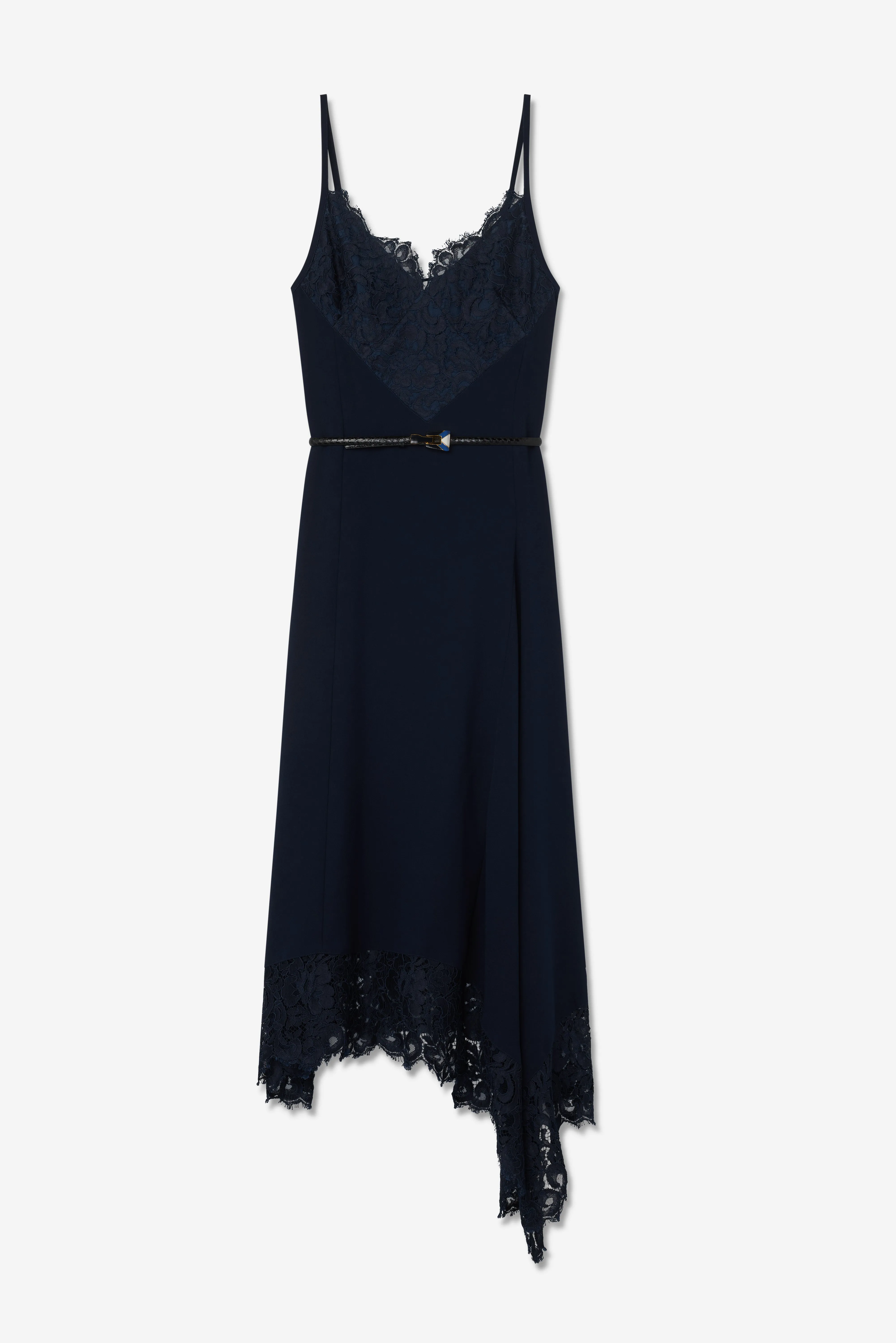 Lindsey Dress in Lace and Satin Back Crepe sold by St. John product image thumbnail 2