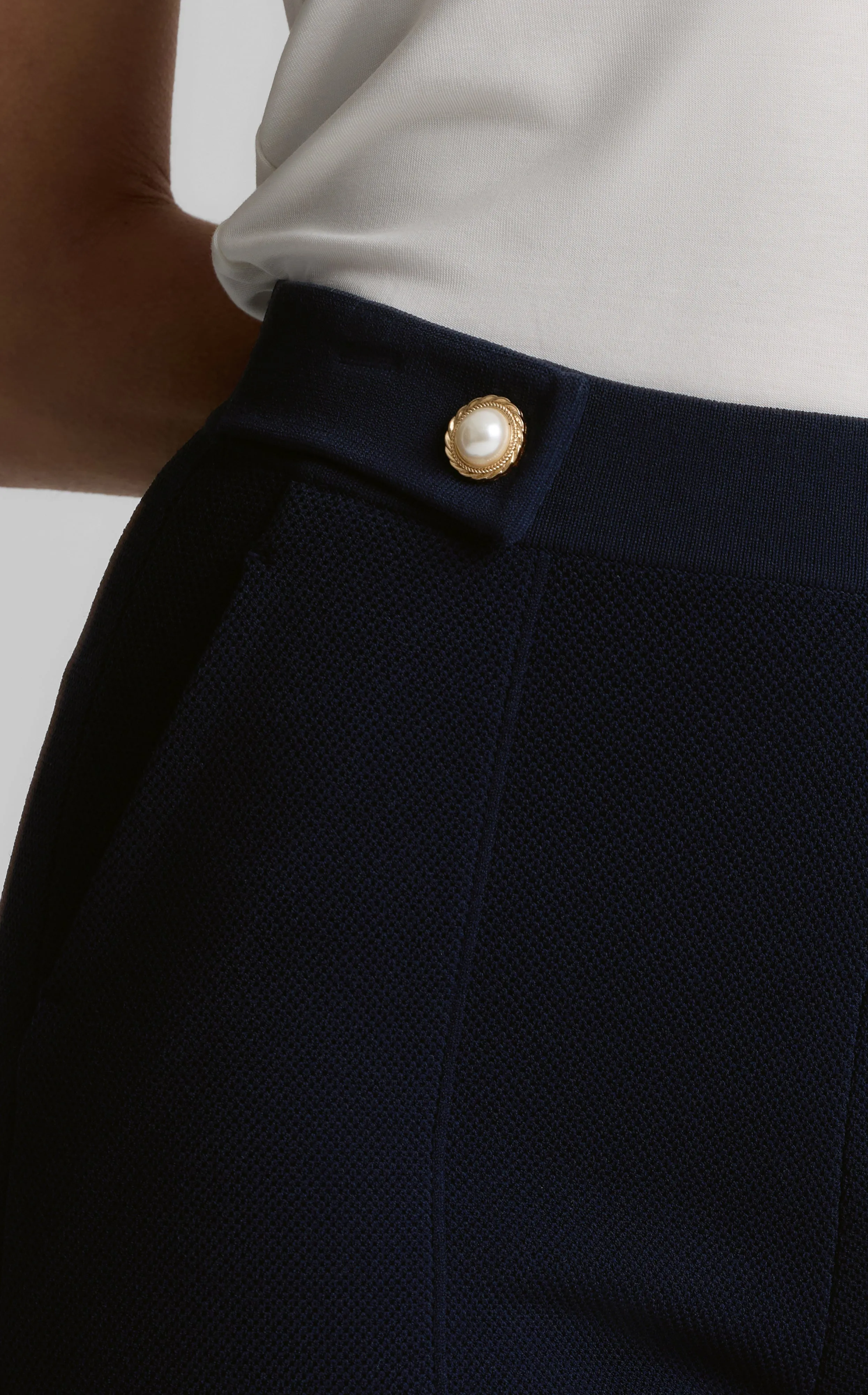 Jane Pant in St. John x Malbon Pique Knit sold by St. John product image thumbnail 3