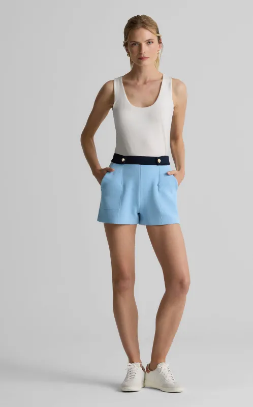 Tara Short in St. John x Malbon Pique Knit sold by St. John