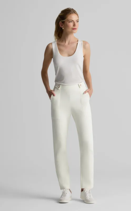 Jane Pant in St.John x Malbon Pique Knit sold by St. John