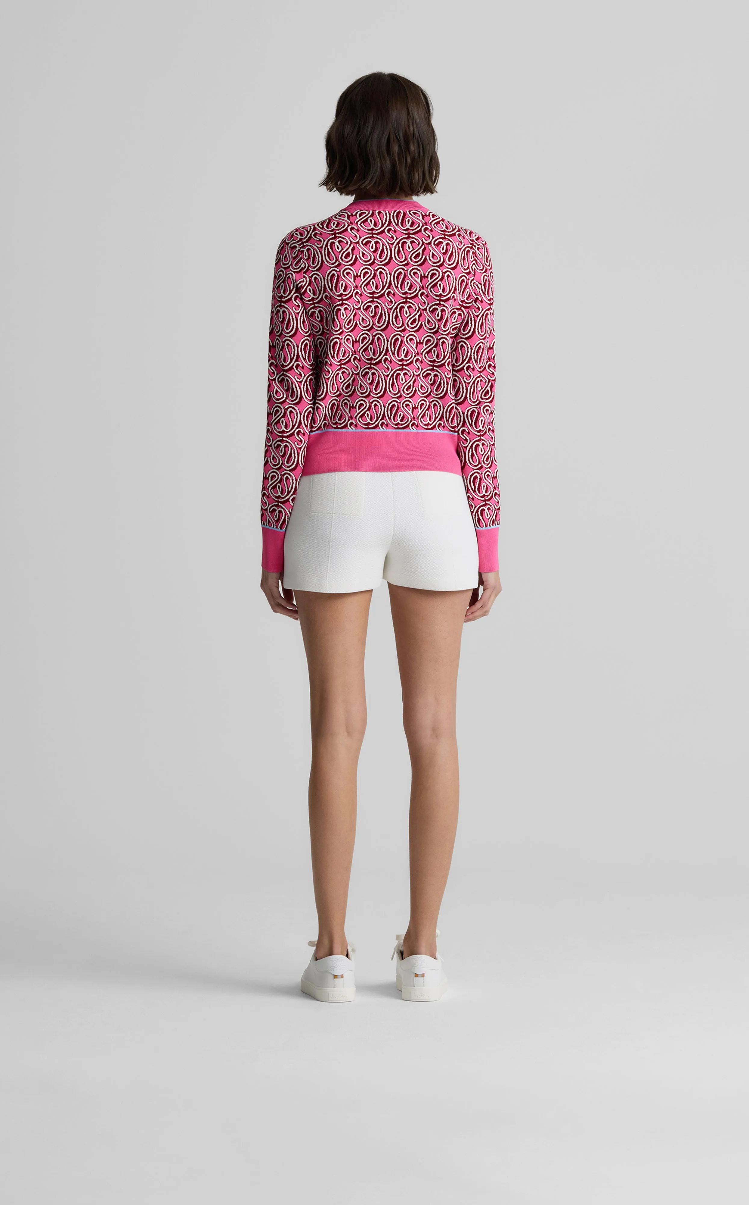 Rosie Sweater in St. John x Malbon Logo Knit sold by St. John product image thumbnail 4