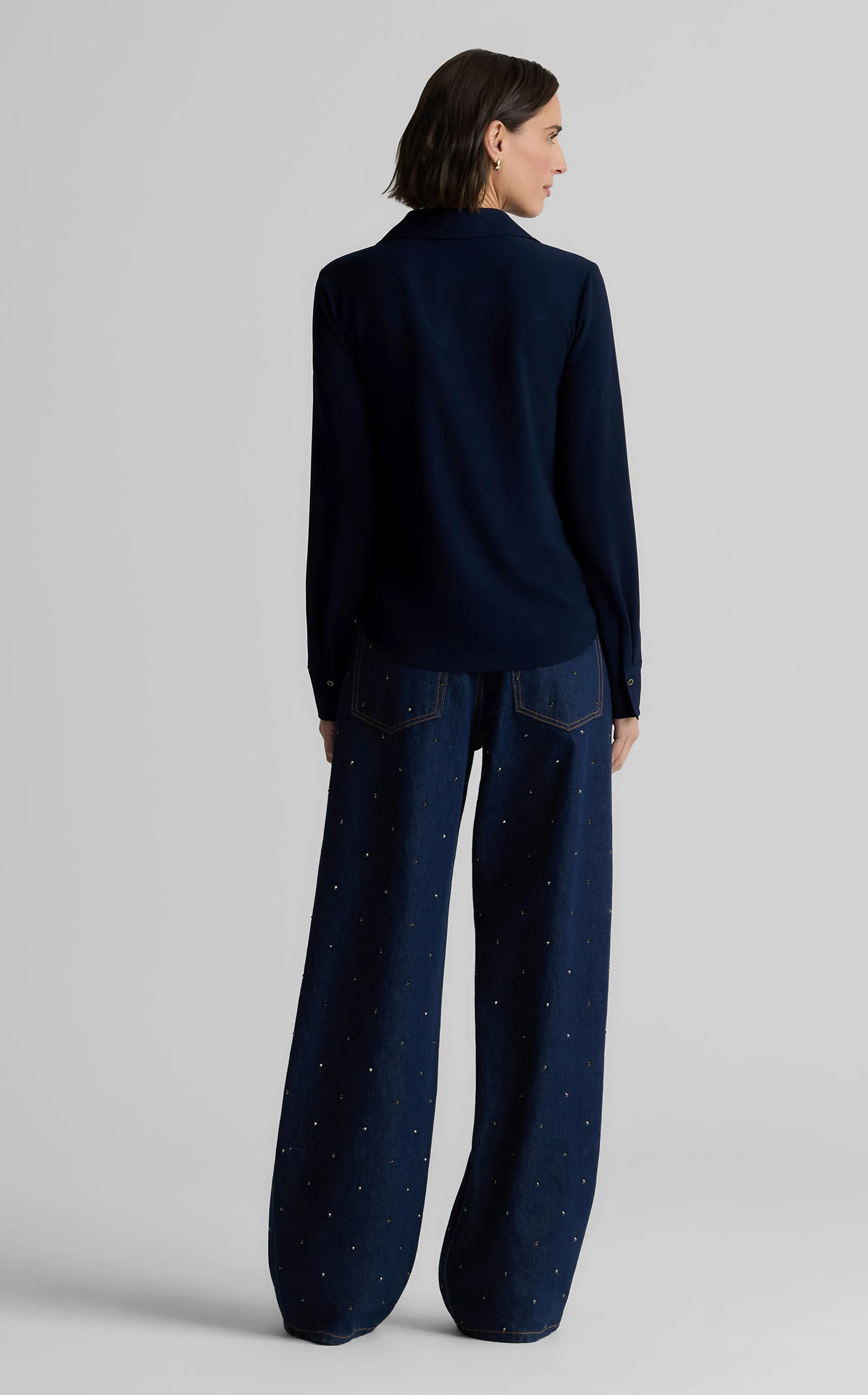 Noel Blouse in Lightweight Crepe sold by St. John product image thumbnail 4