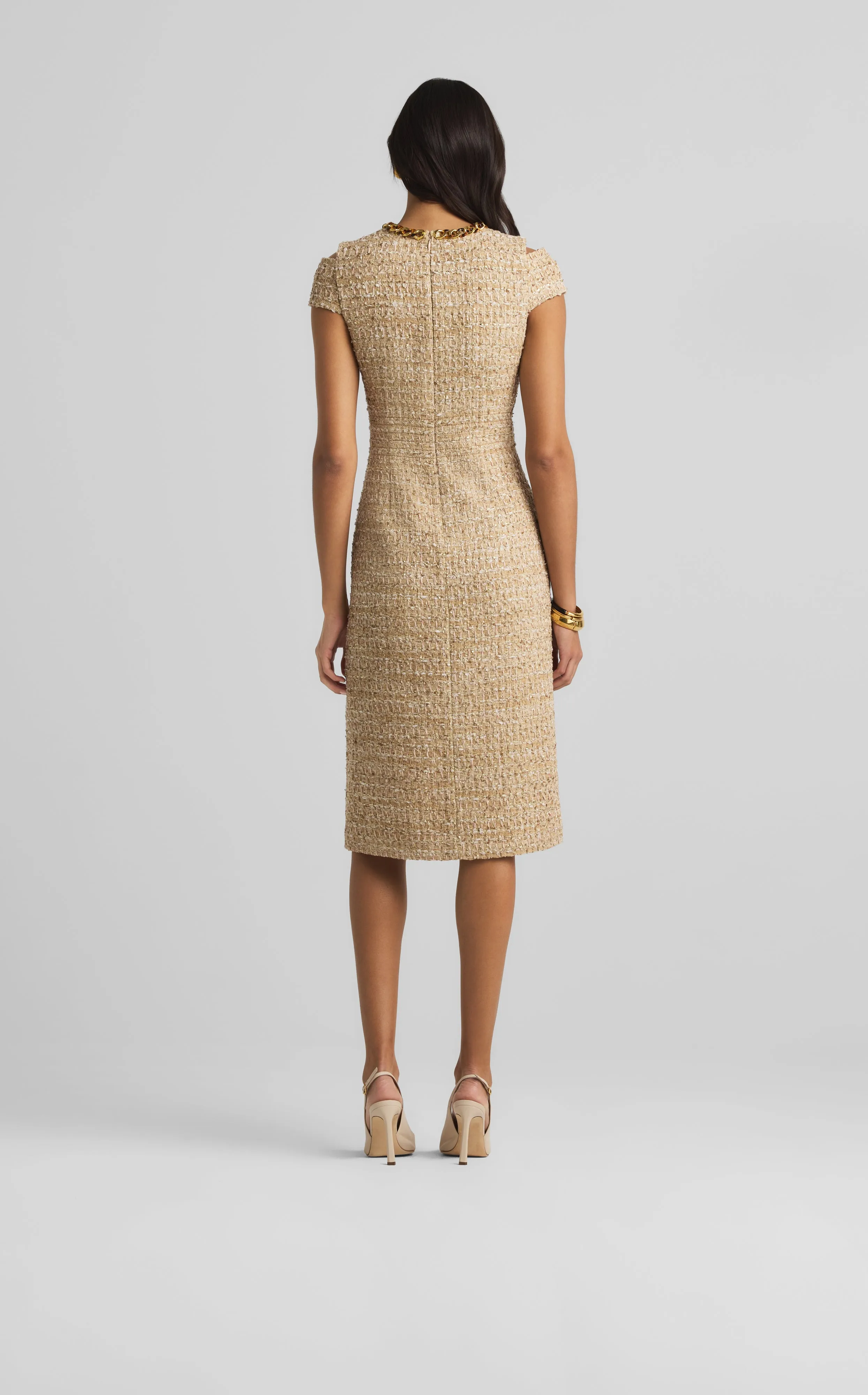 Phoebe Dress in Linden Tweed sold by St. John product image thumbnail 4