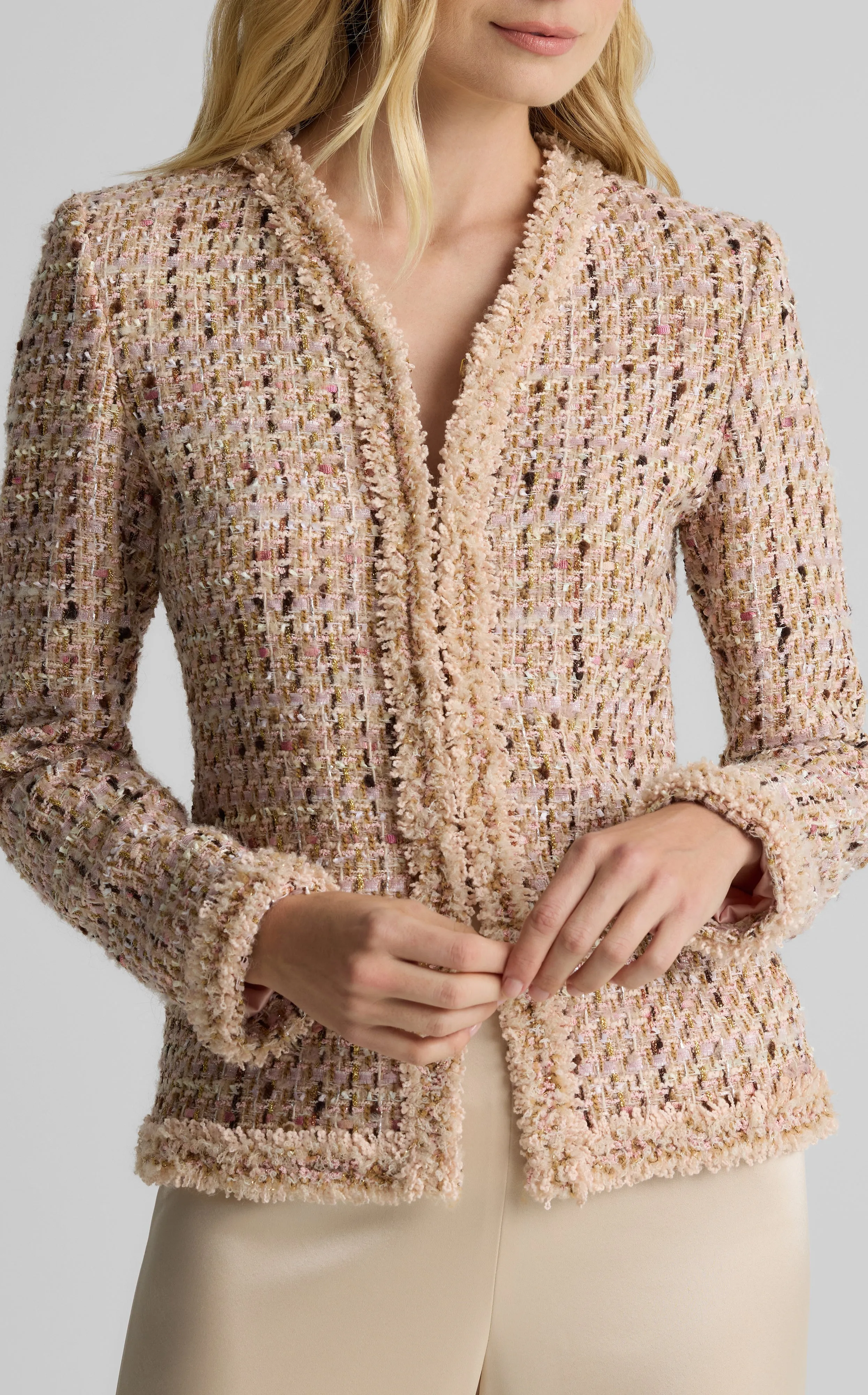 Susan Jacket in Metallic Tweed sold by St. John product image thumbnail 4