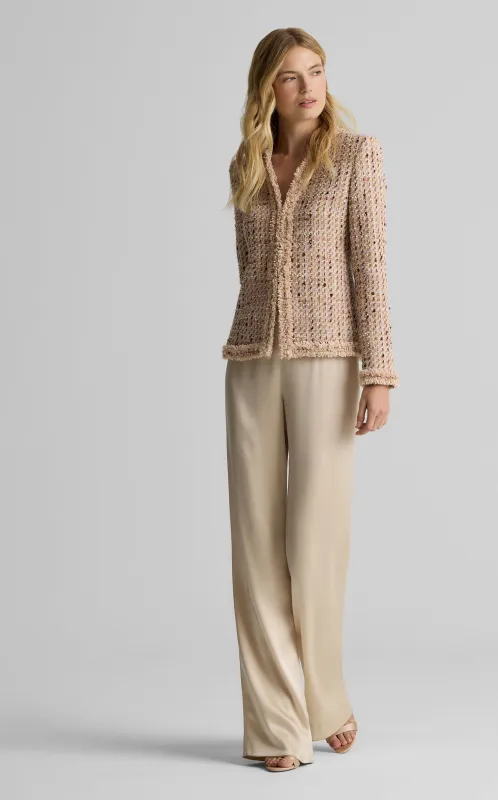 Susan Jacket in Metallic Tweed made by St. John