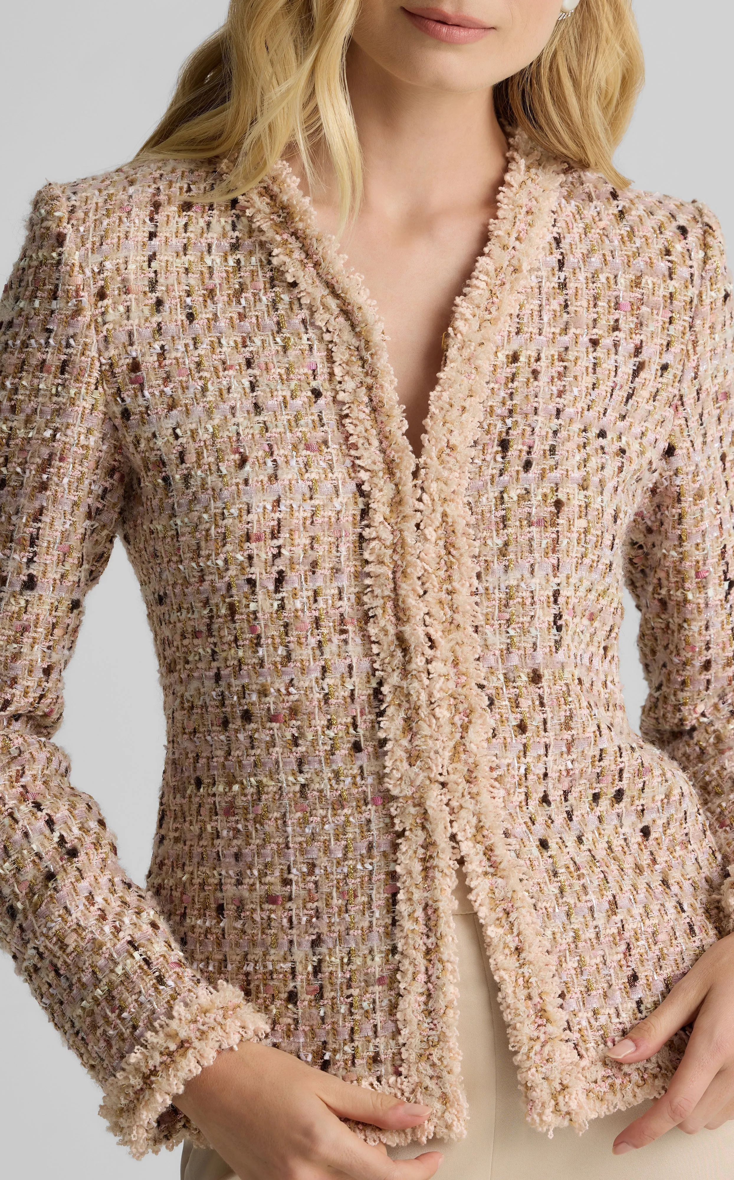 Susan Jacket in Metallic Tweed sold by St. John product image thumbnail 5