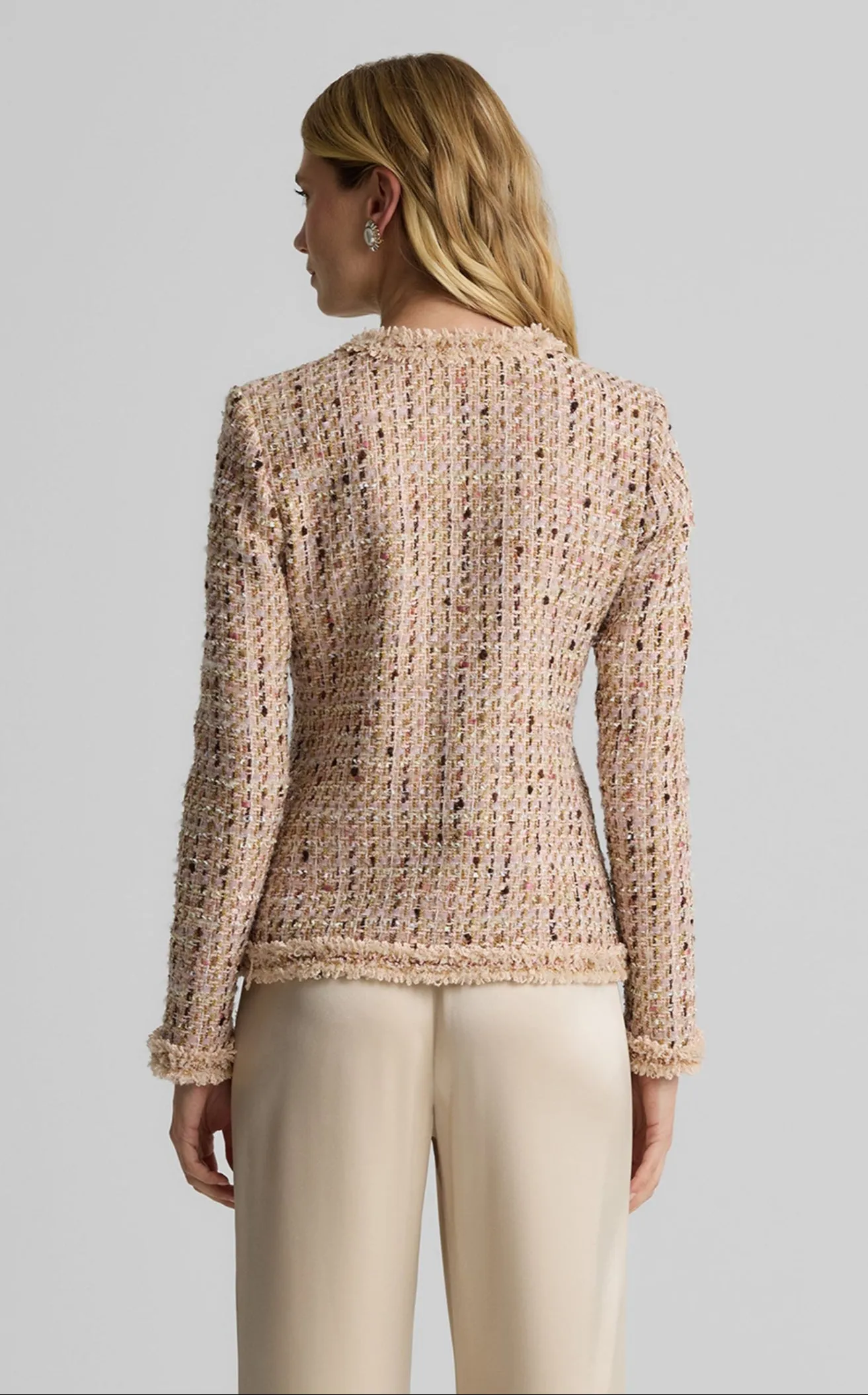 Susan Jacket in Metallic Tweed sold by St. John product image thumbnail 3