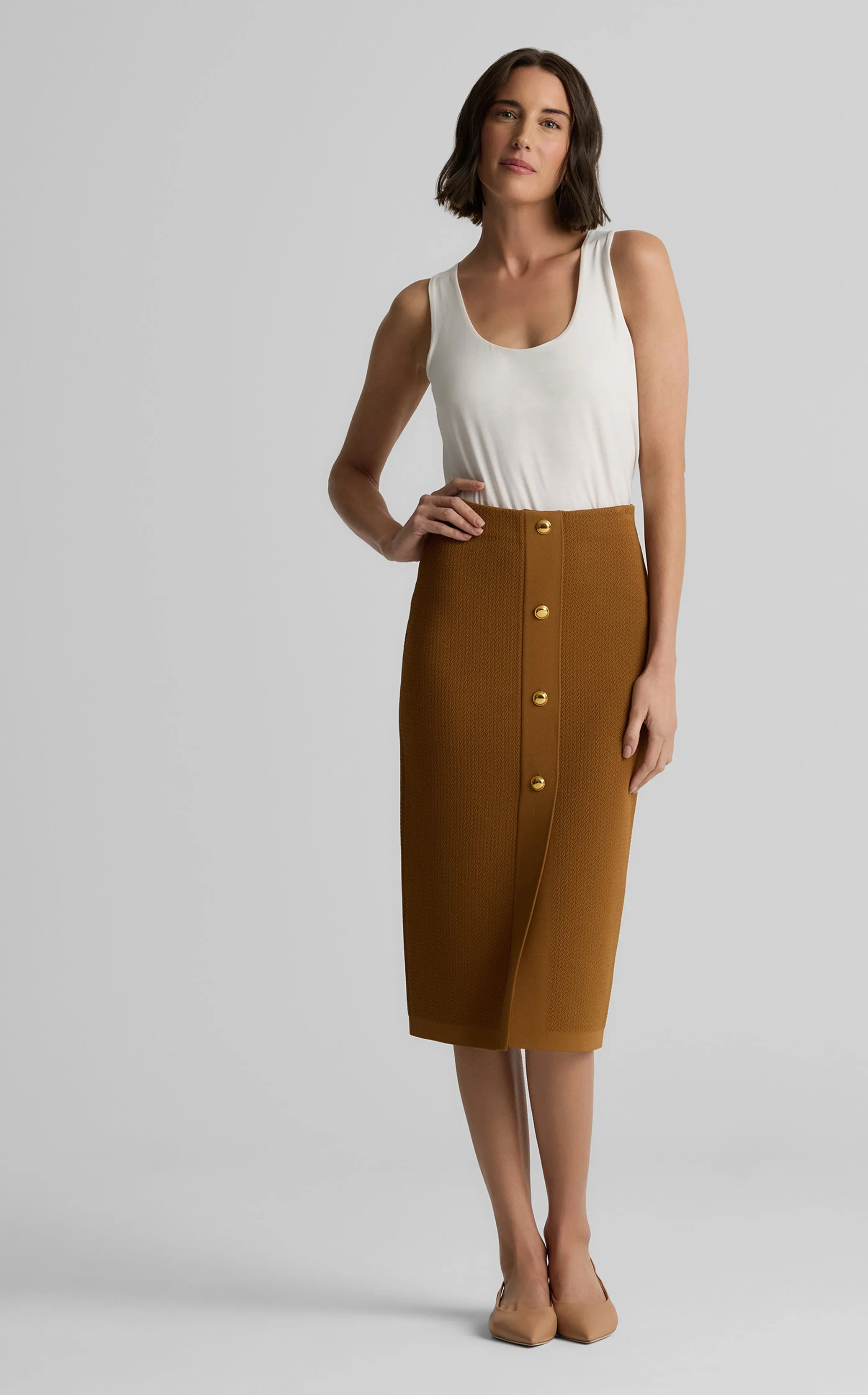 Shiloh Skirt in Madison Knit sold by St. John