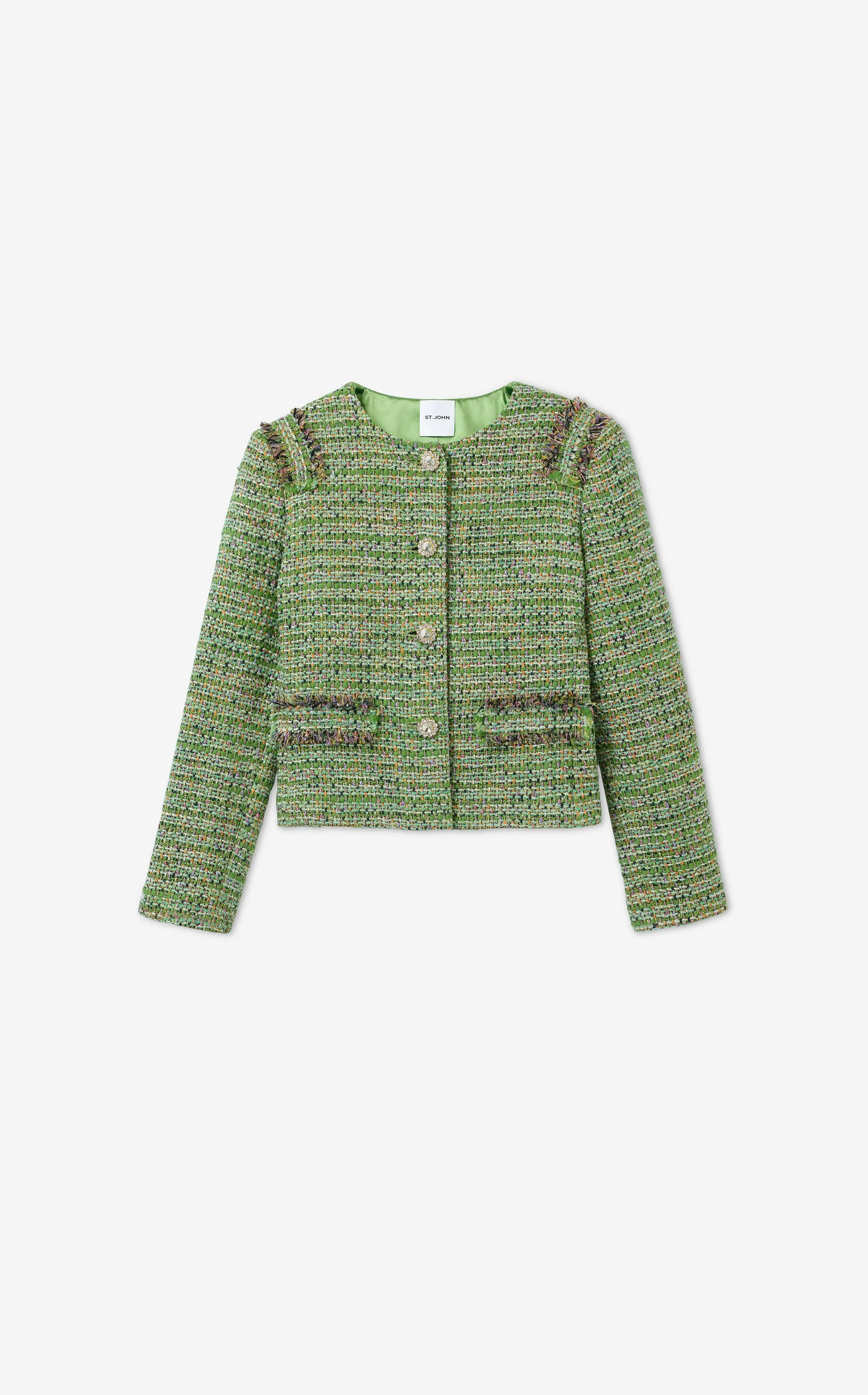 Arden Jacket in Lenox Tweed sold by St. John product image thumbnail 2