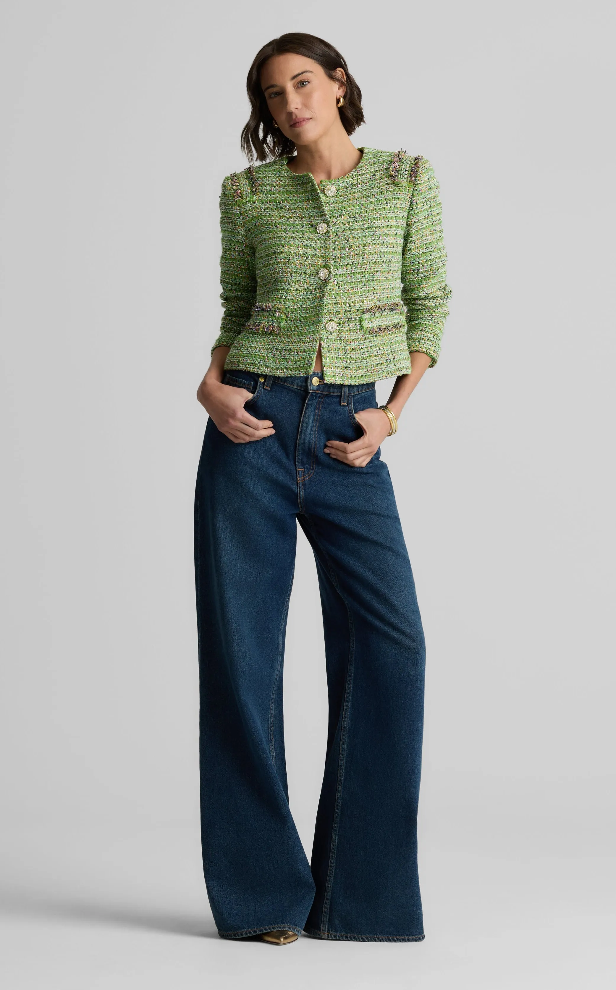 Arden Jacket in Lenox Tweed sold by St. John