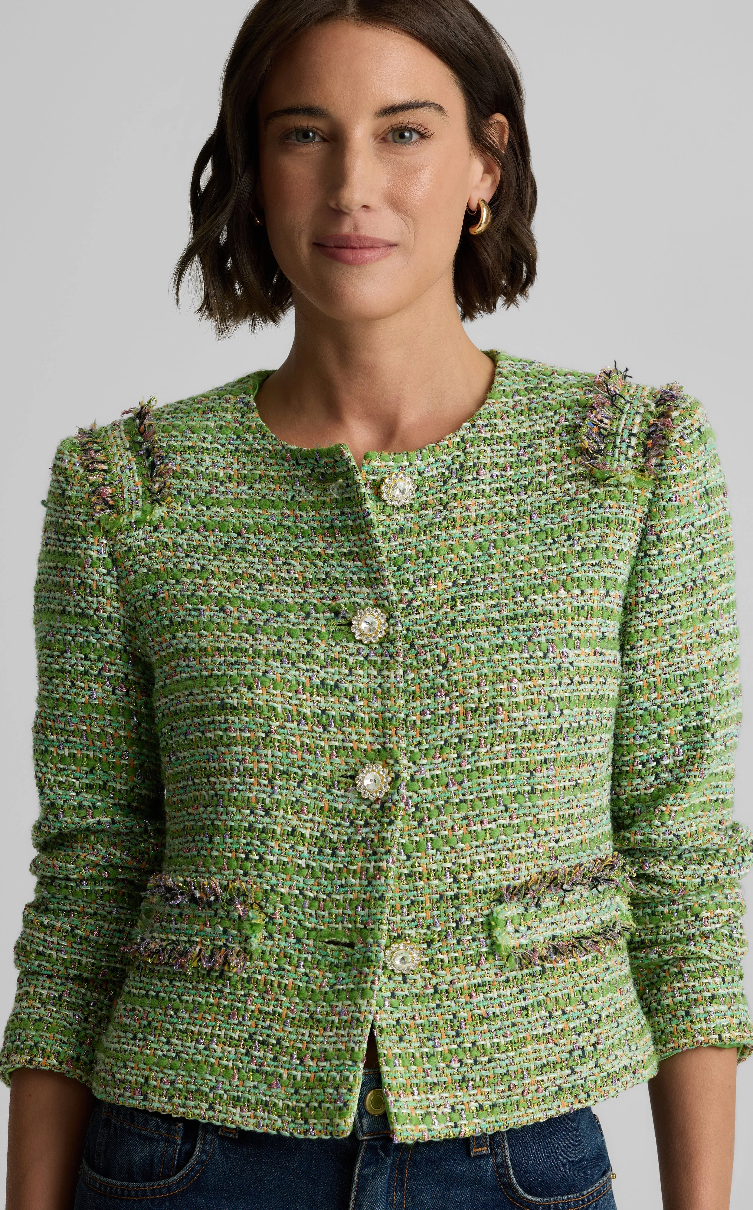 Arden Jacket in Lenox Tweed sold by St. John product image thumbnail 5