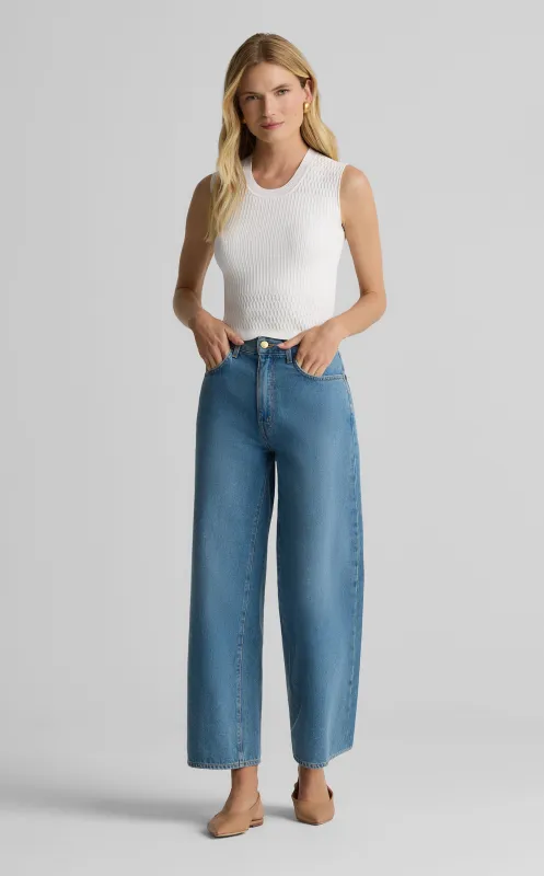 Wren Shell in Fine Mixed Knit sold by St. John