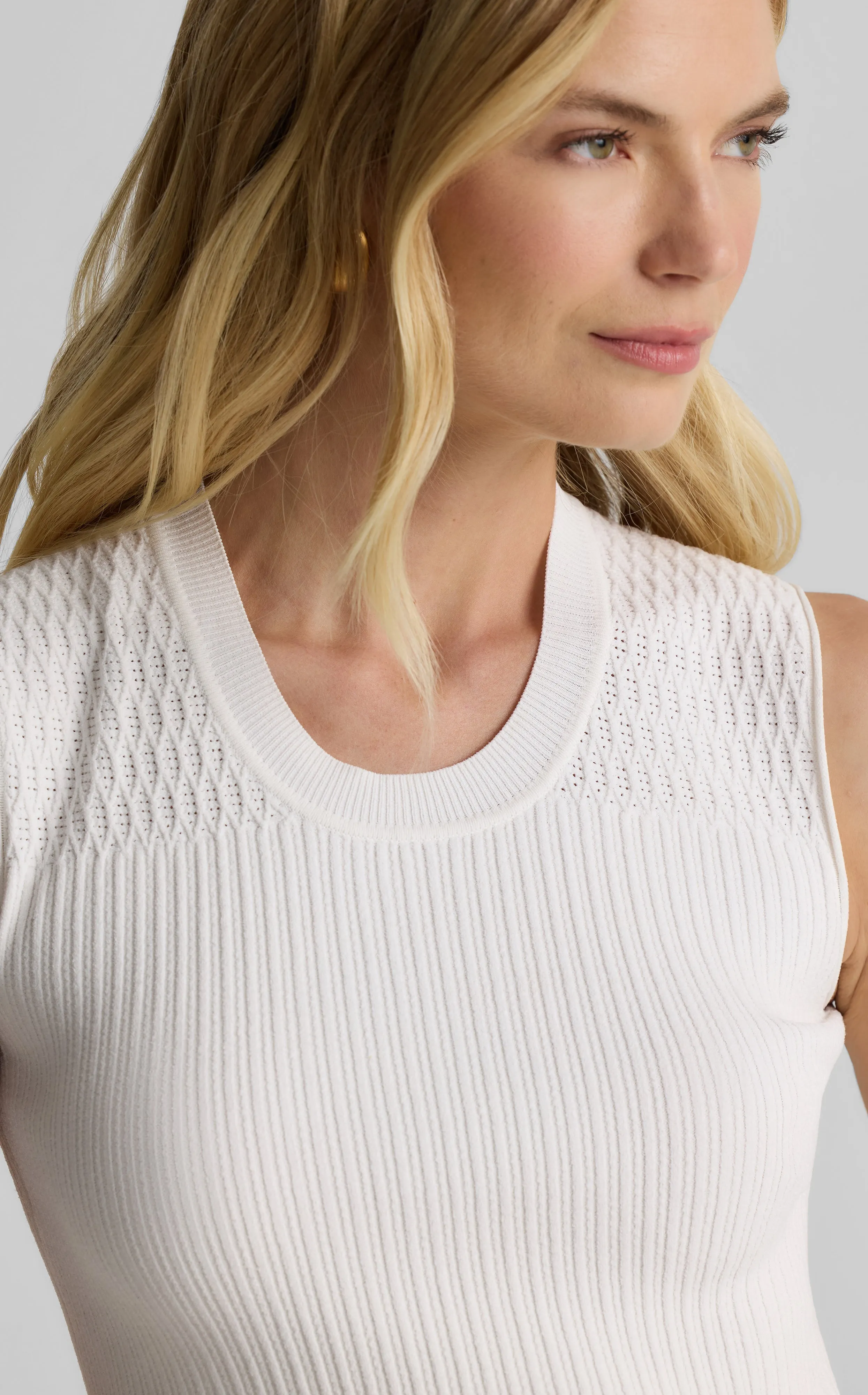 Wren Shell in Fine Mixed Knit sold by St. John product image thumbnail 5