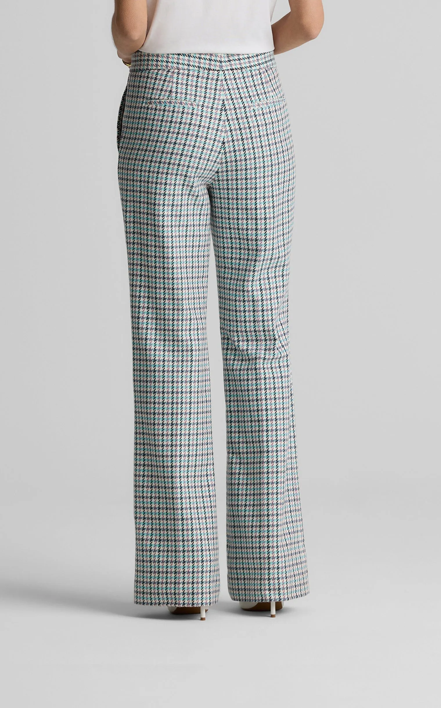 Logan Pant in Stretch Houndstooth sold by St. John product image thumbnail 4