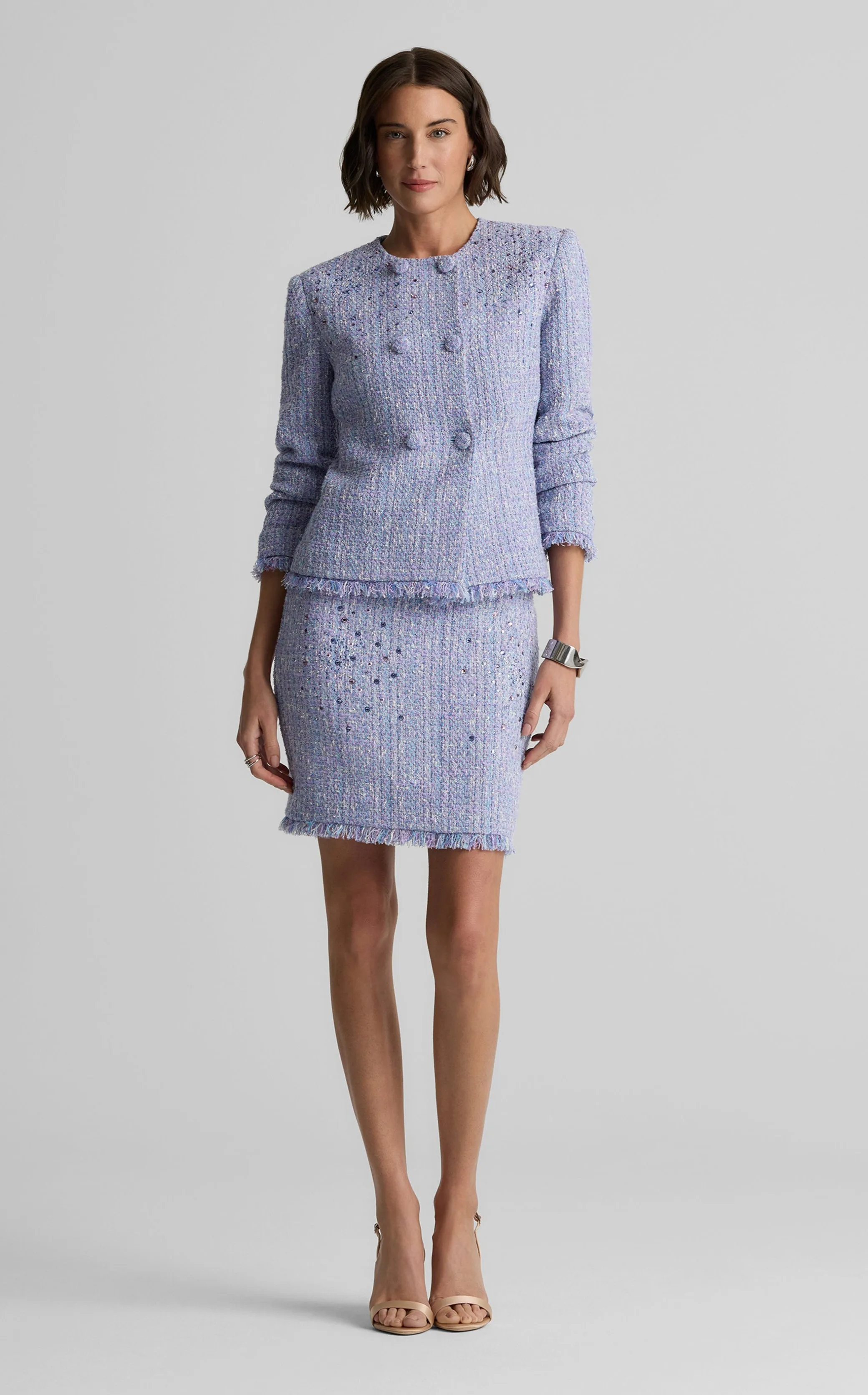 Darcy Skirt in Monroe Tweed sold by St. John product image thumbnail 5