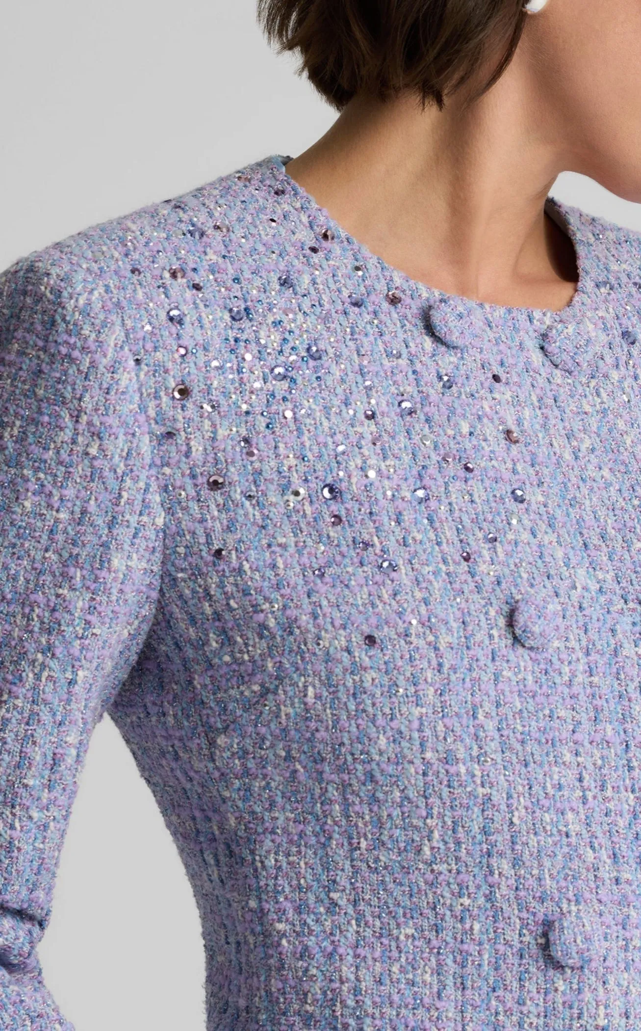 Sinclair Jacket in Monroe Tweed sold by St. John product image thumbnail 5