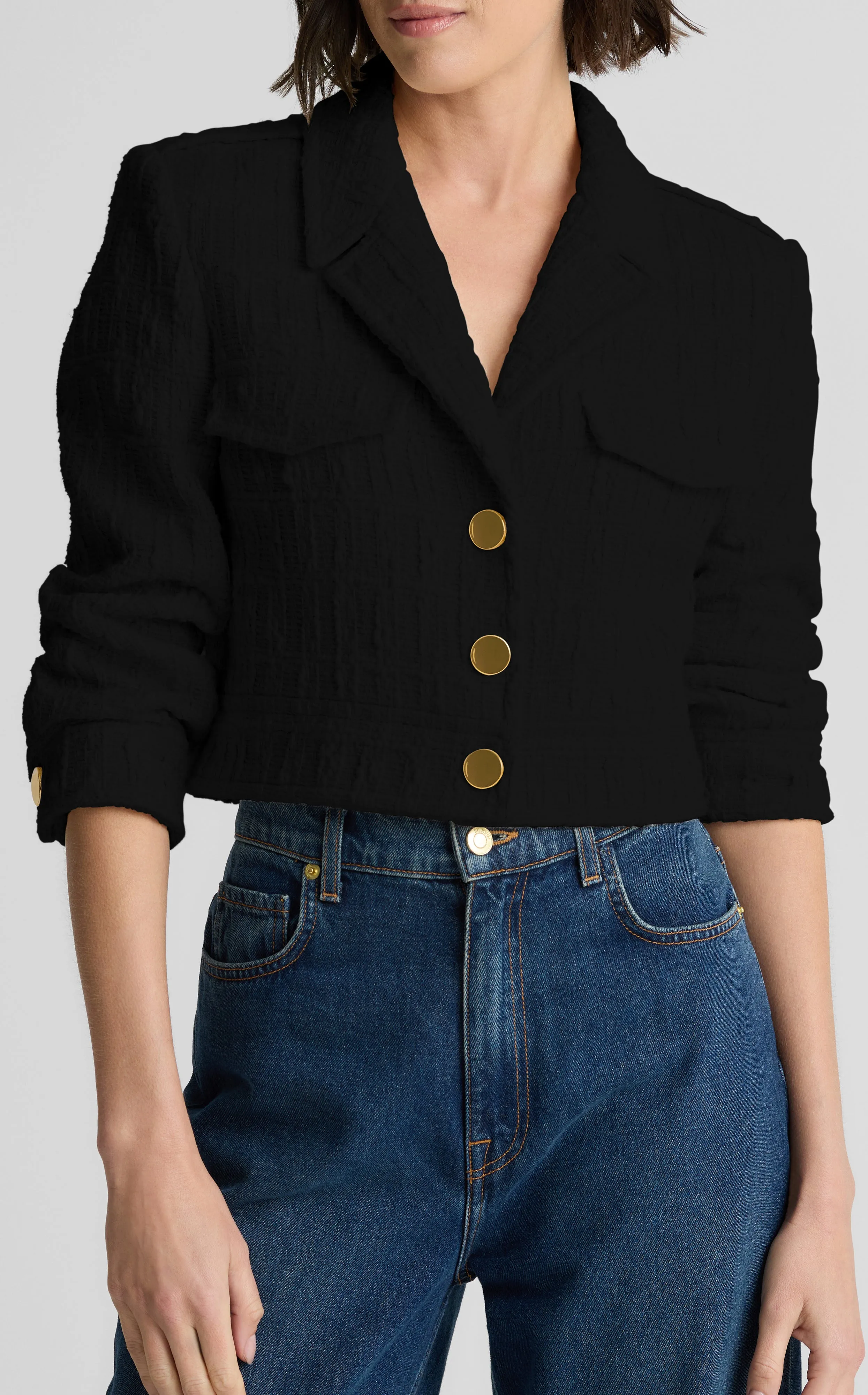 Avery Jacket in Foundry Tweed sold by St. John product image thumbnail 3