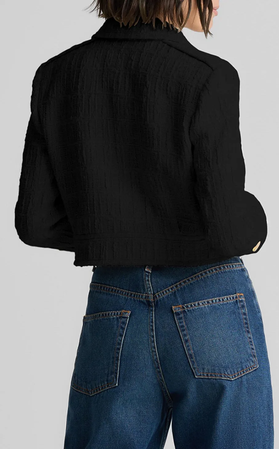 Avery Jacket in Foundry Tweed sold by St. John product image thumbnail 4