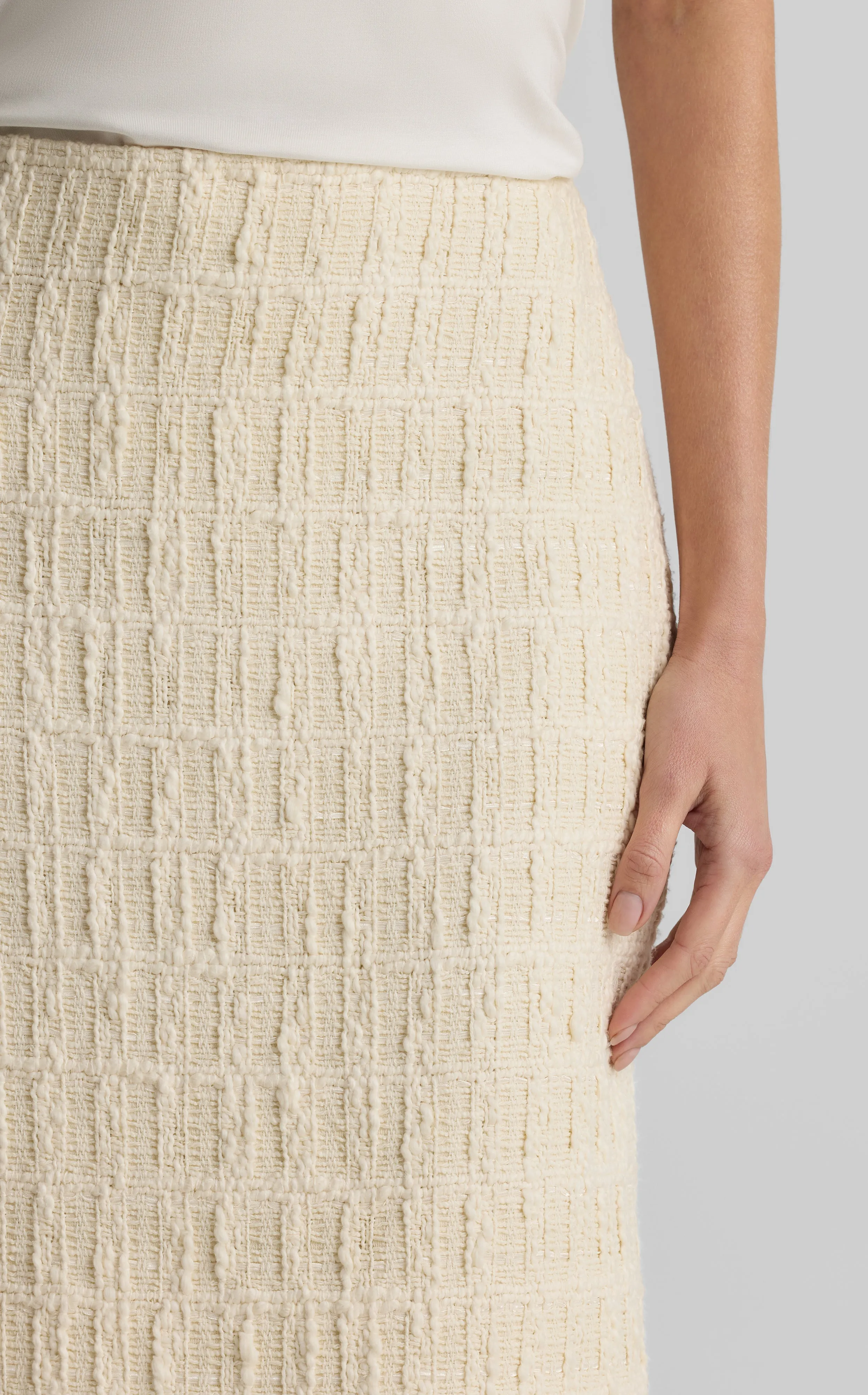 Skyler Skirt in Foundry Tweed sold by St. John product image thumbnail 4