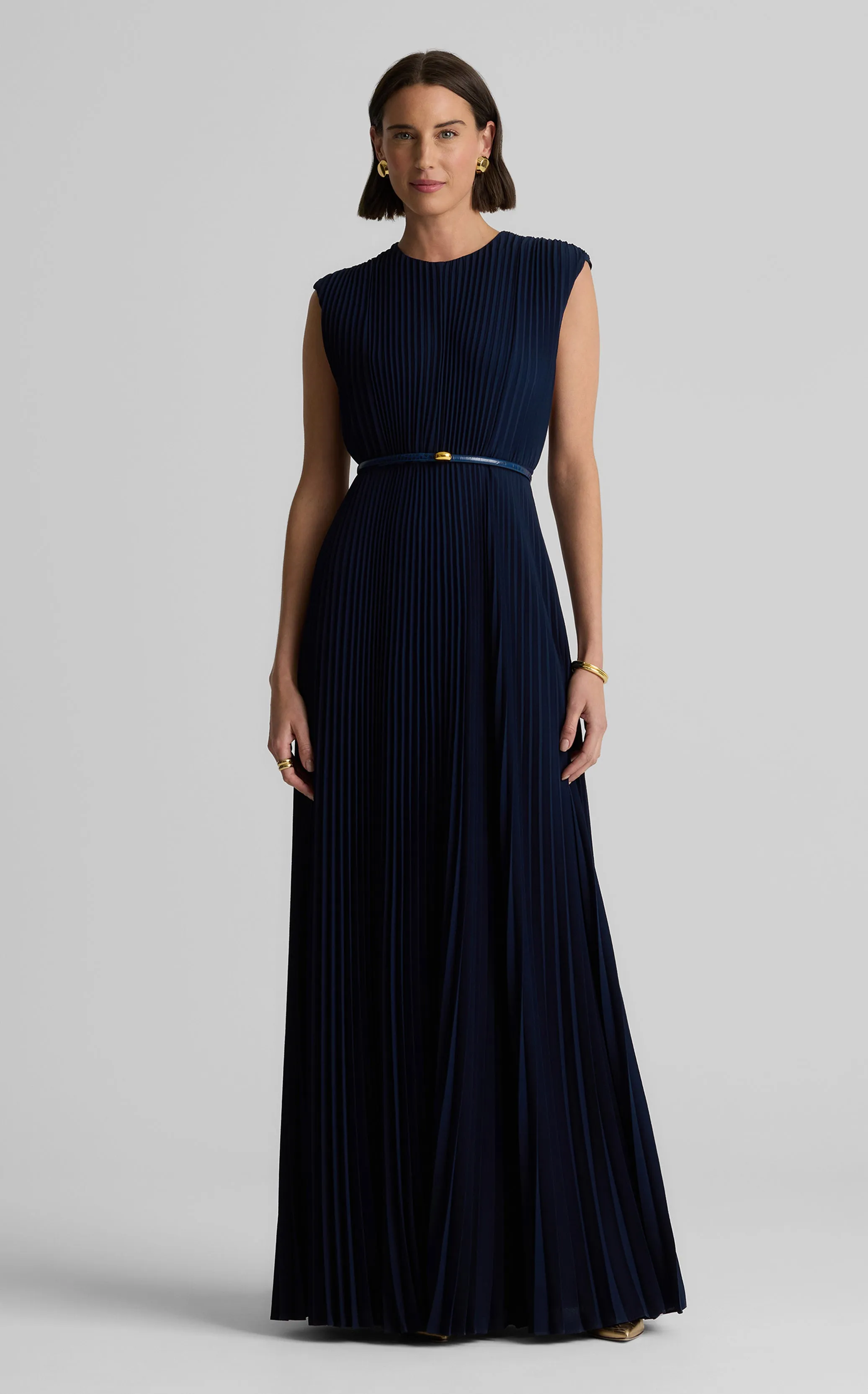 Emery Gown in Lightweight Crepe sold by St. John