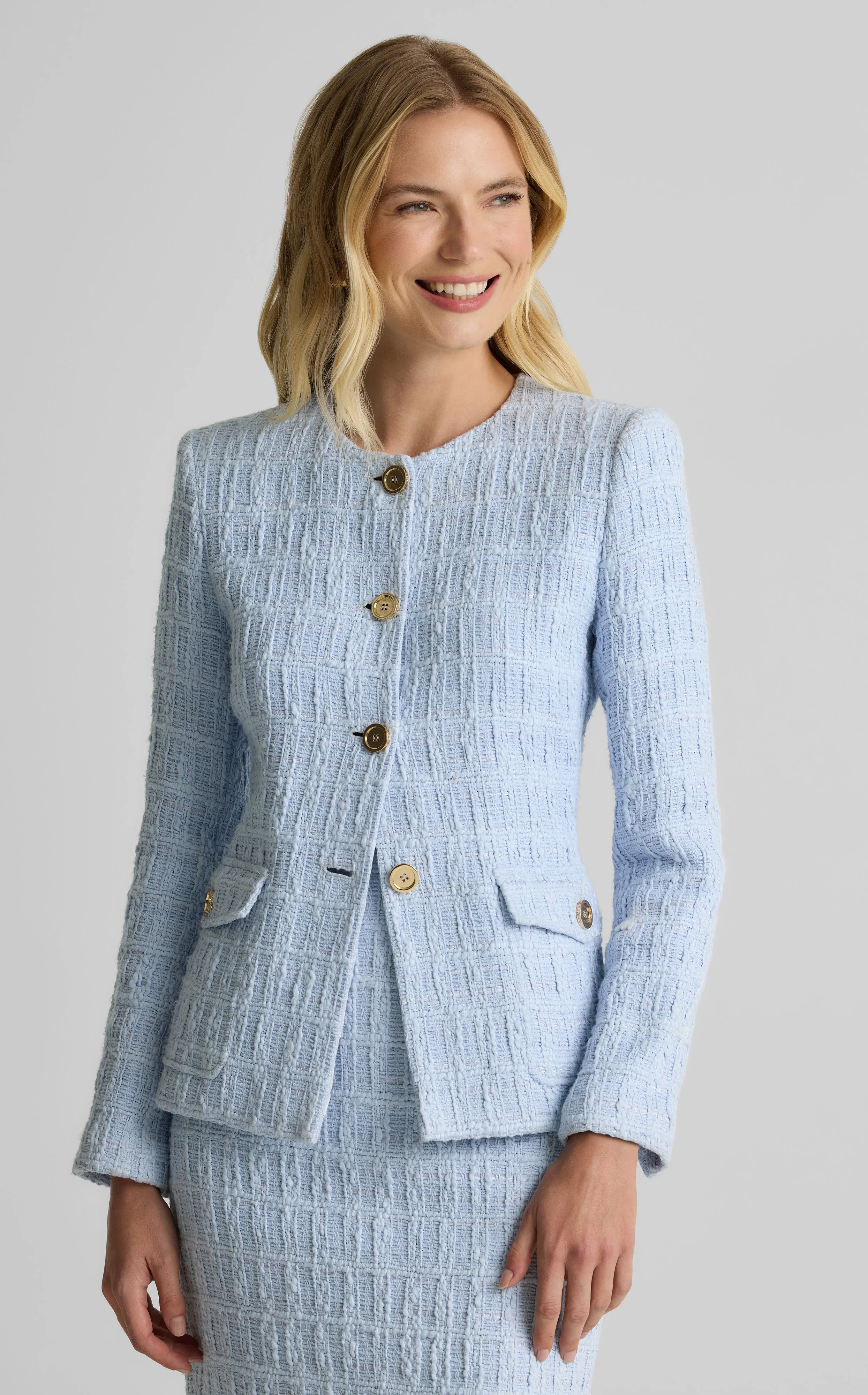 Jordan Jacket in Foundry Tweed sold by St. John product image thumbnail 3