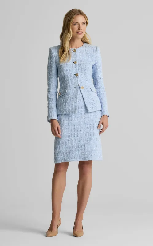 Jordan Jacket in Foundry Tweed sold by St. John