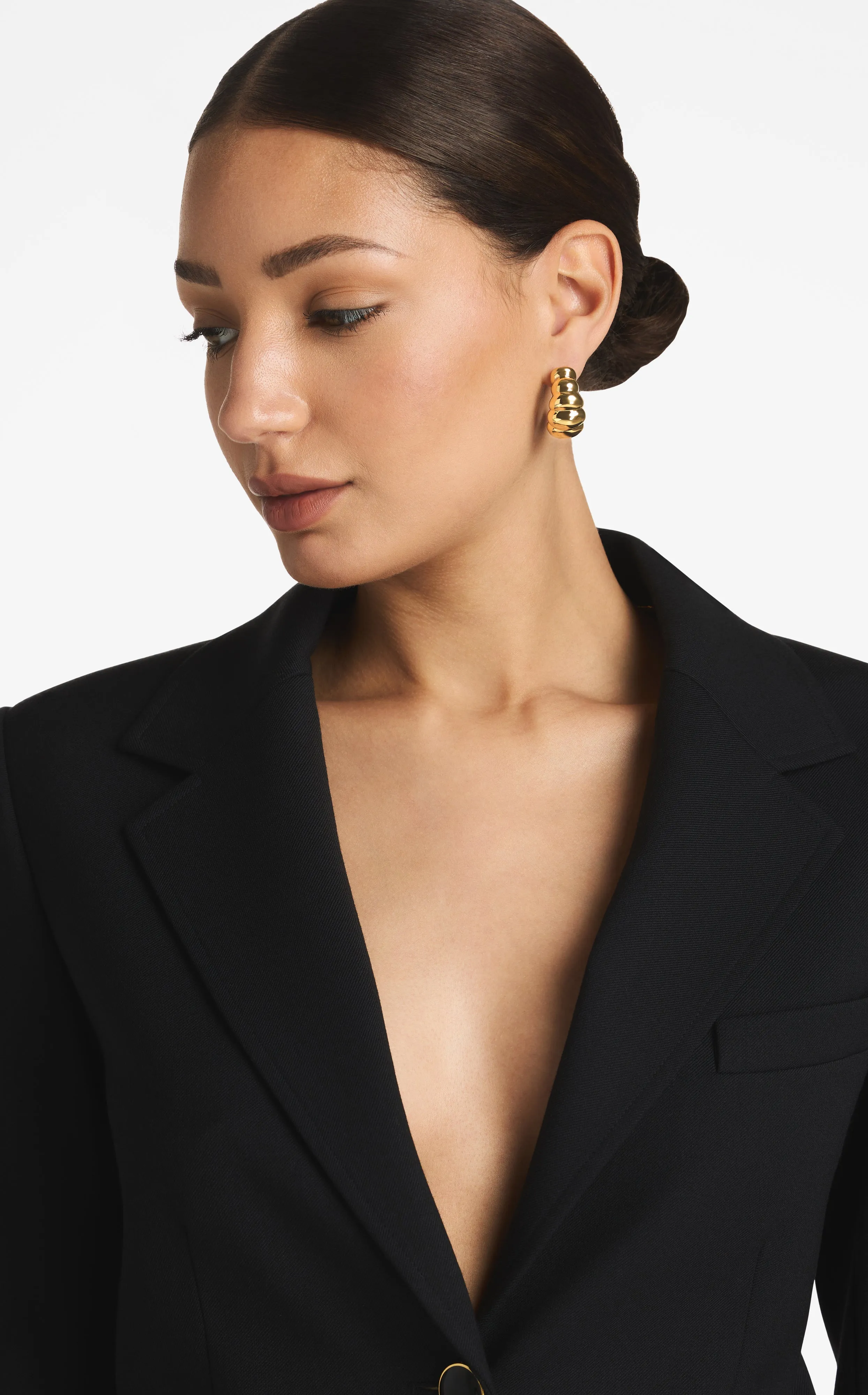 Christina Caruso Tufted Hoop Earring sold by St. John product image thumbnail 4