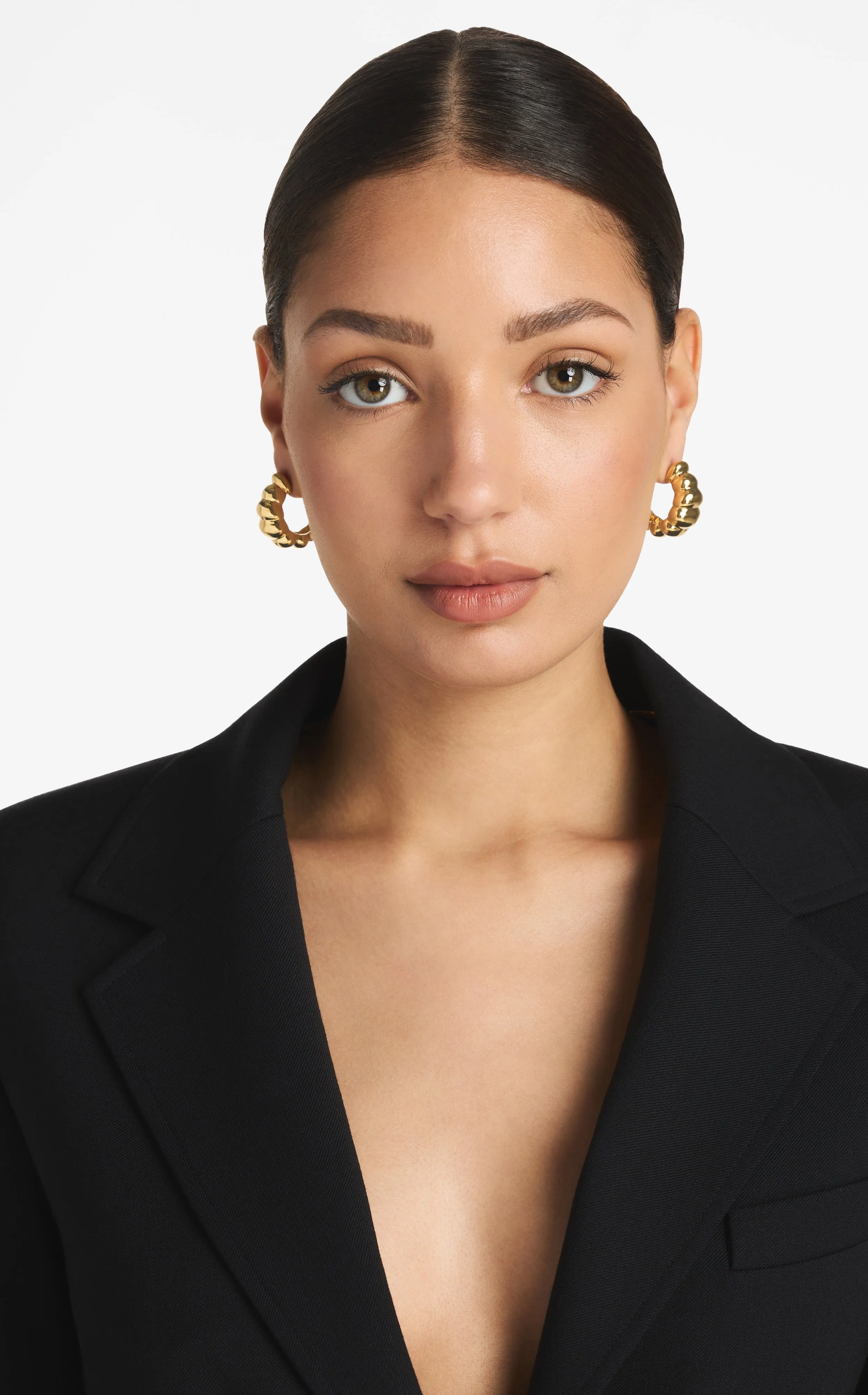 Christina Caruso Tufted Hoop Earring sold by St. John product image thumbnail 3