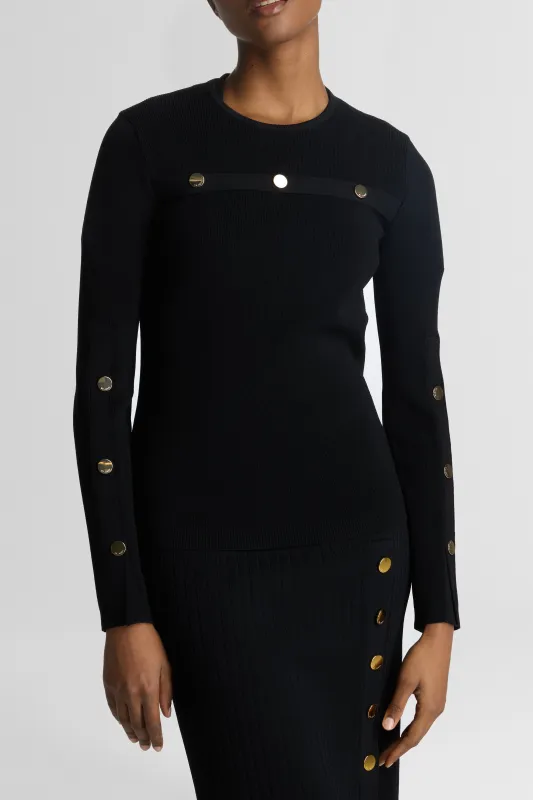 Fine Gauge Knit Sweater sold by St. John