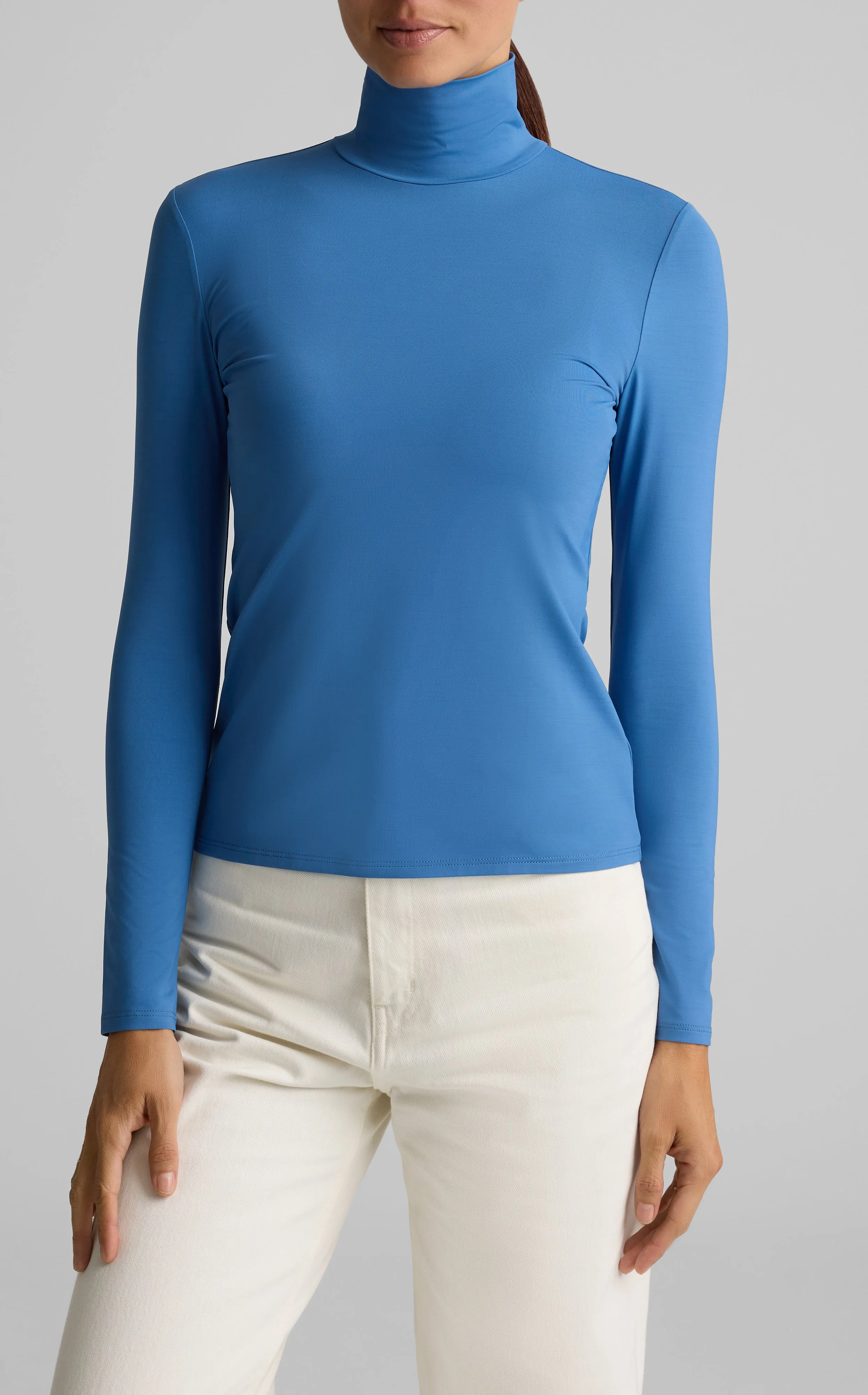 Nuda Turtleneck Top sold by St. John