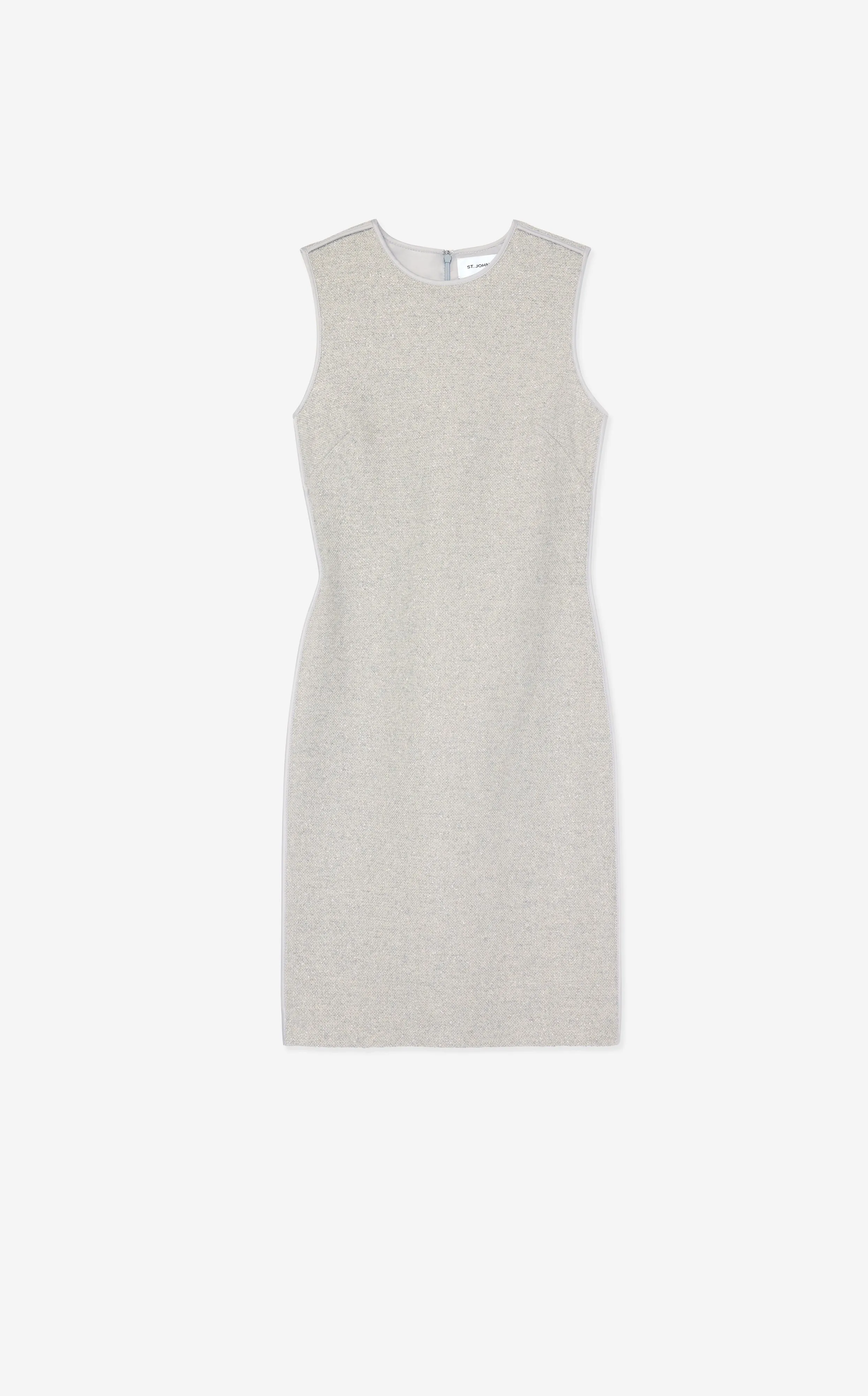 Silver Tweed Sleeveless Dress sold by St. John product image thumbnail 3